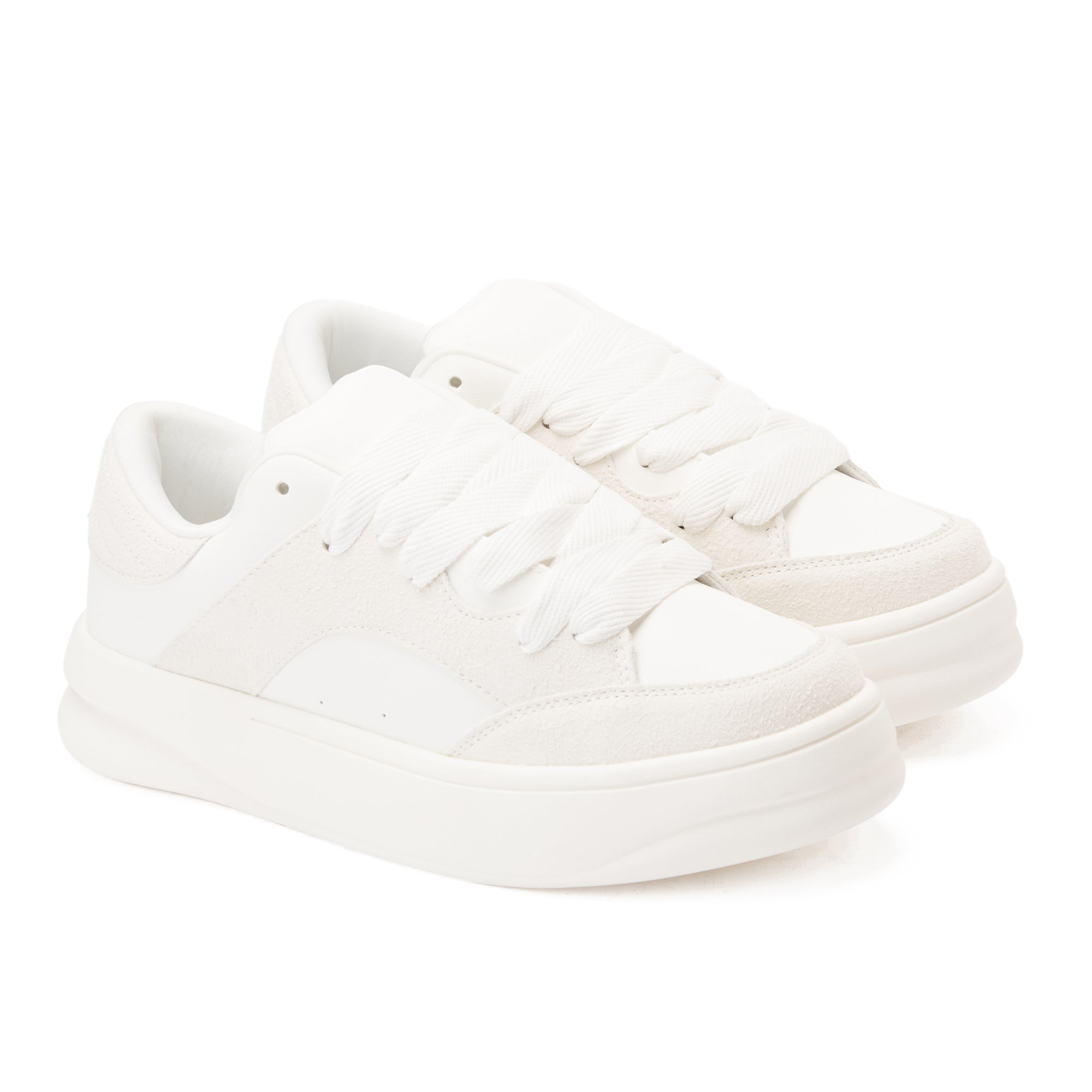 All White Zara Sneakers