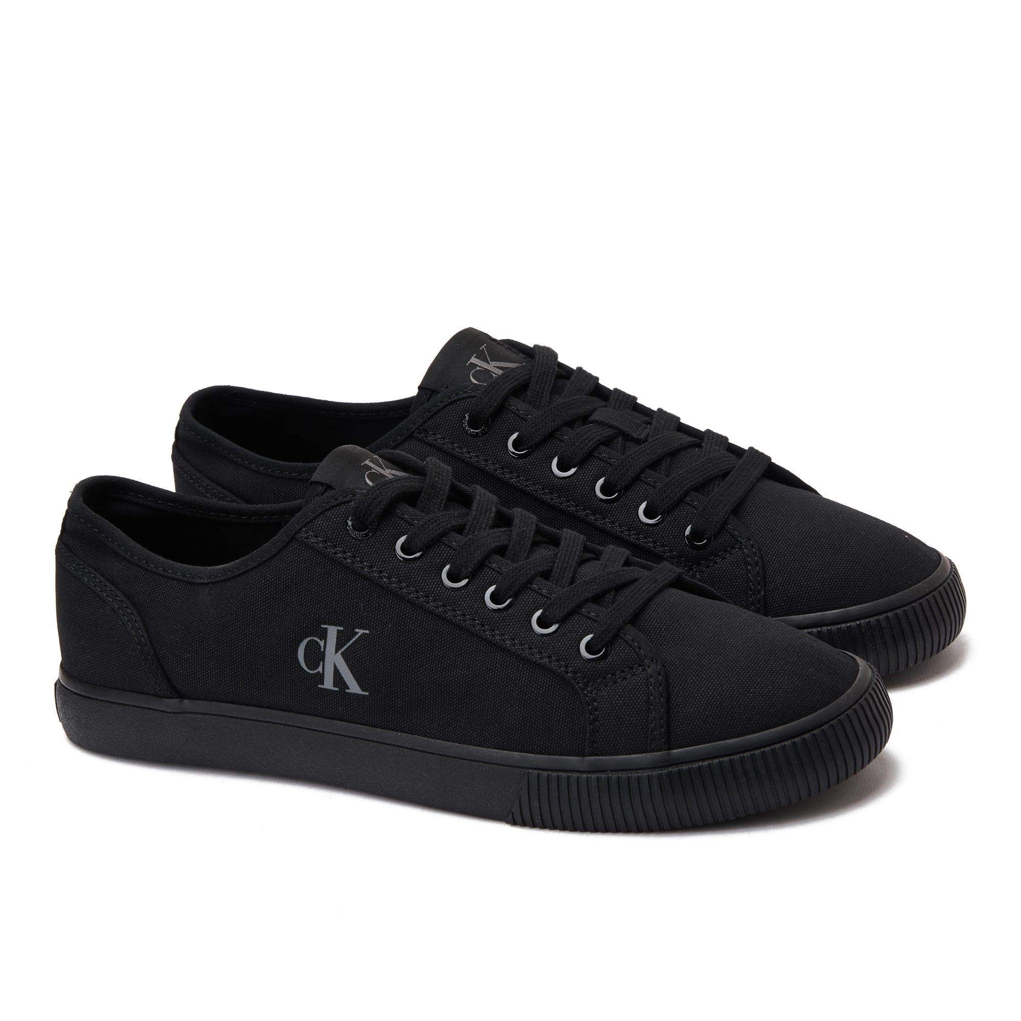 All Black Calvin Klein Canvas Sneakers