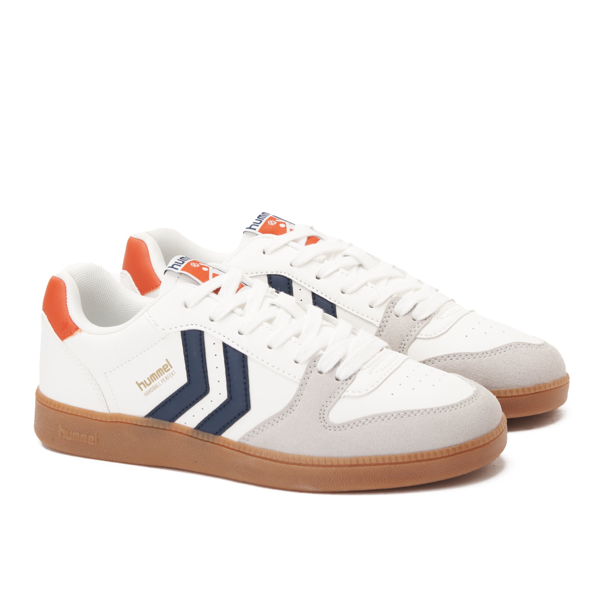 White & Red Hummel Sneakers