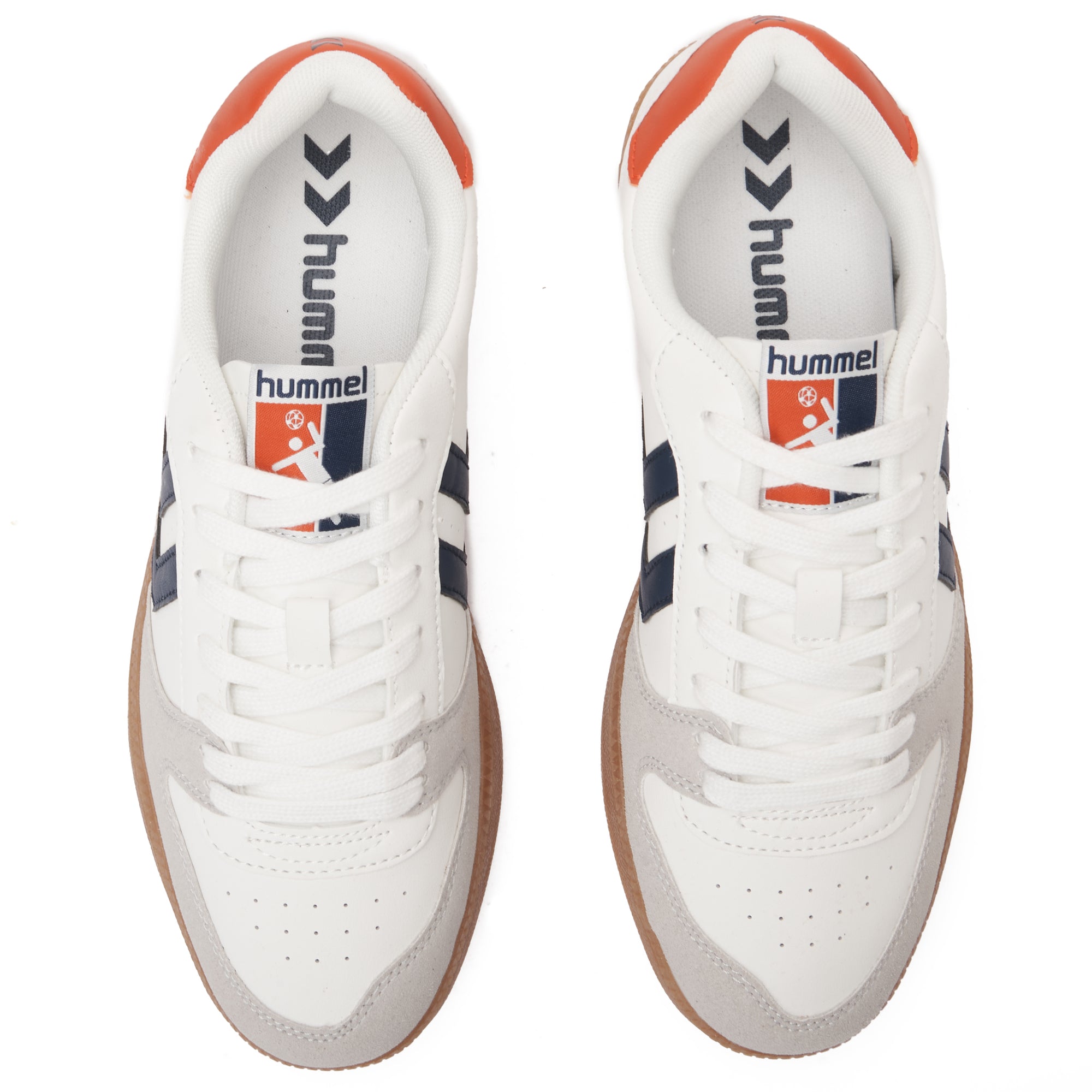 White & Red Hummel Sneakers