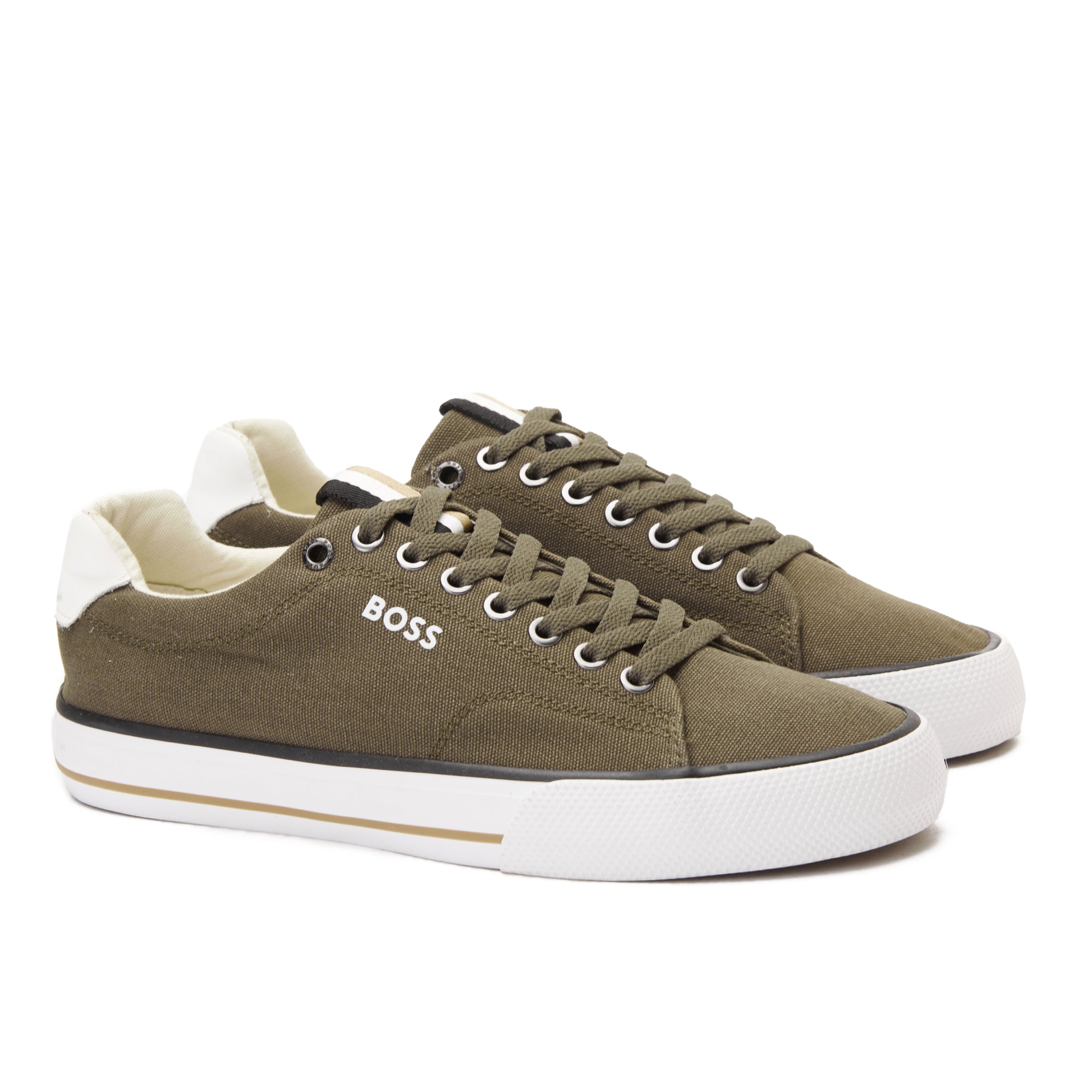 Olive Boss Canvas Sneakers