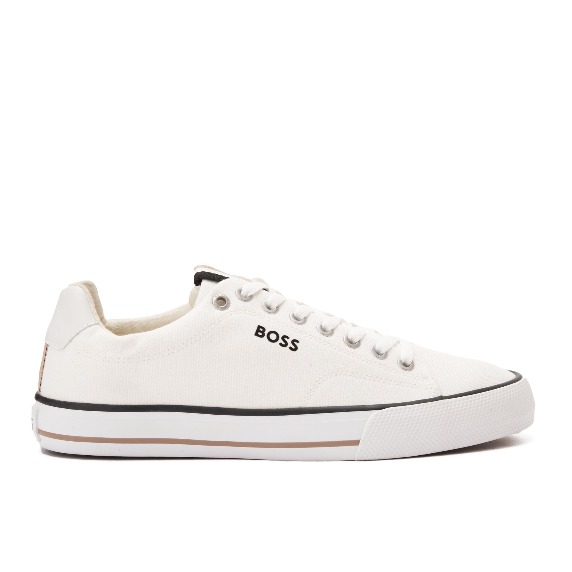 White Boss Canvas Sneakers