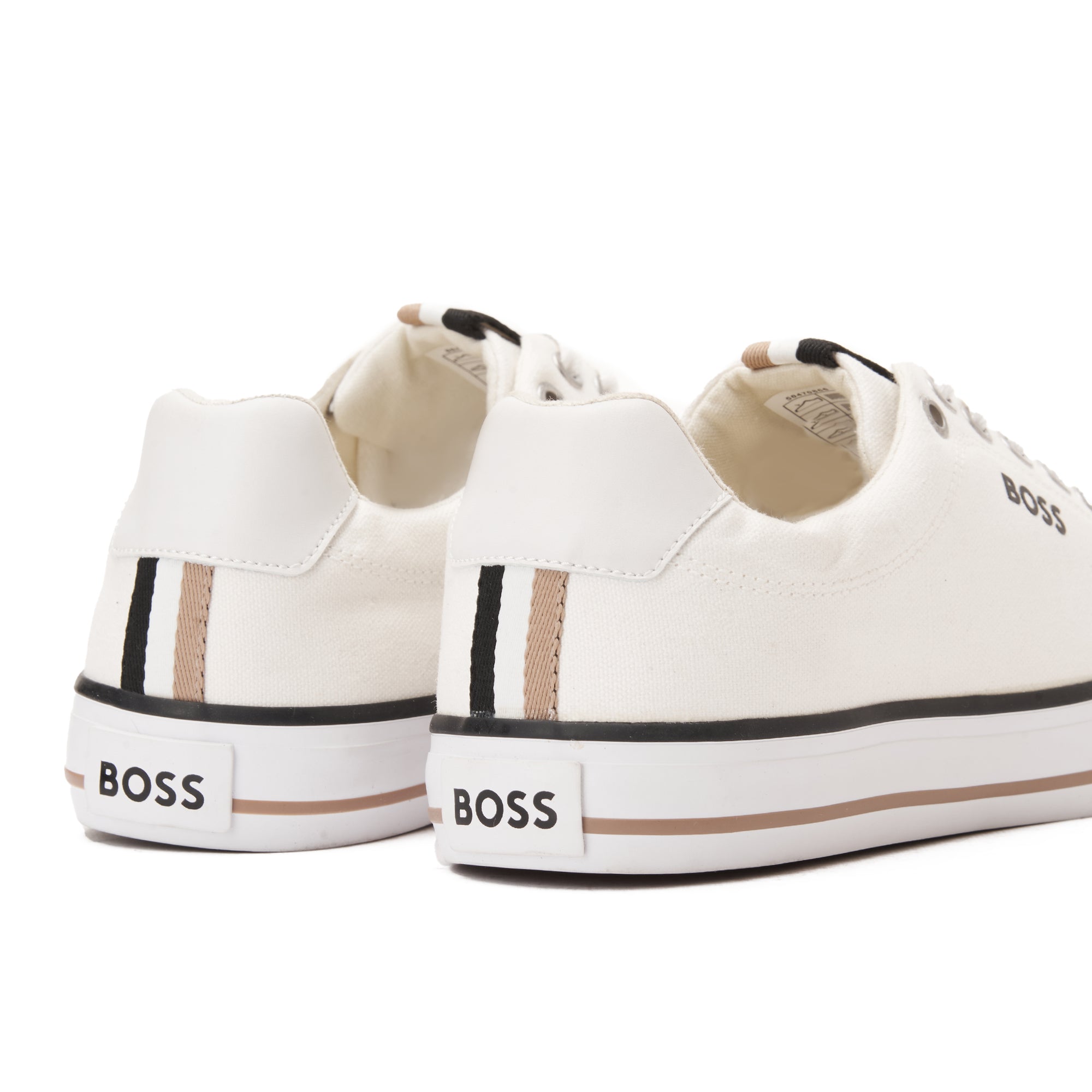 White Boss Canvas Sneakers