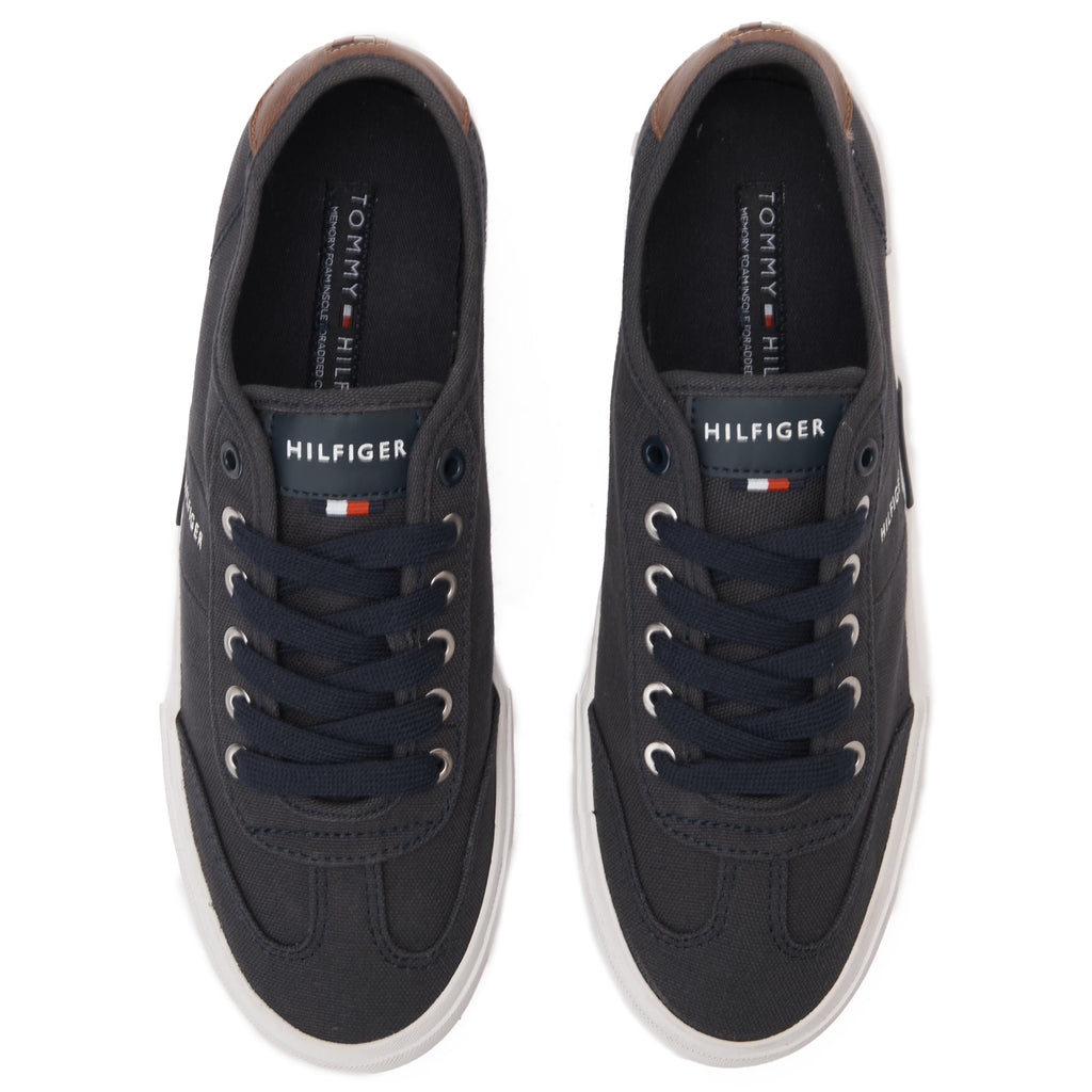 Navy Tommy Hilfiger Canvas Sneakers
