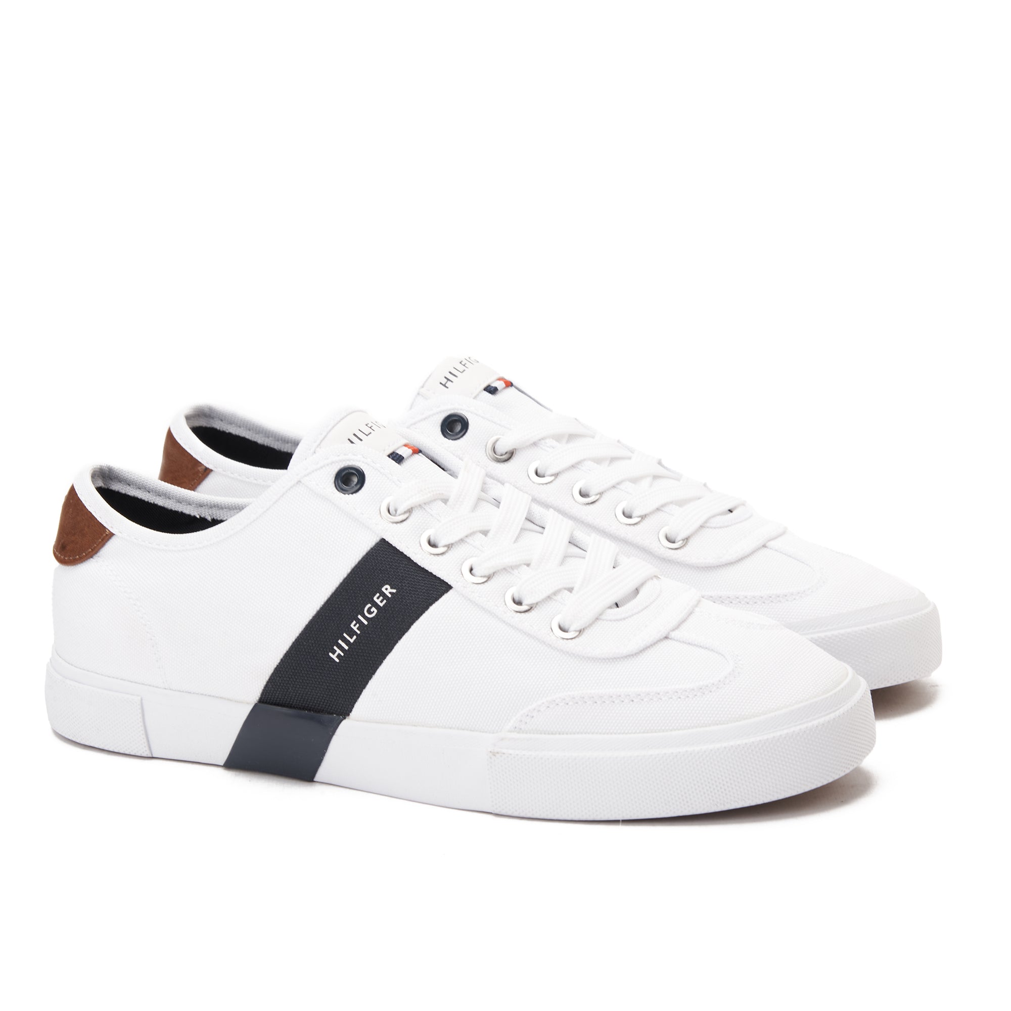 White Tommy Hilfiger Canvas Sneakers