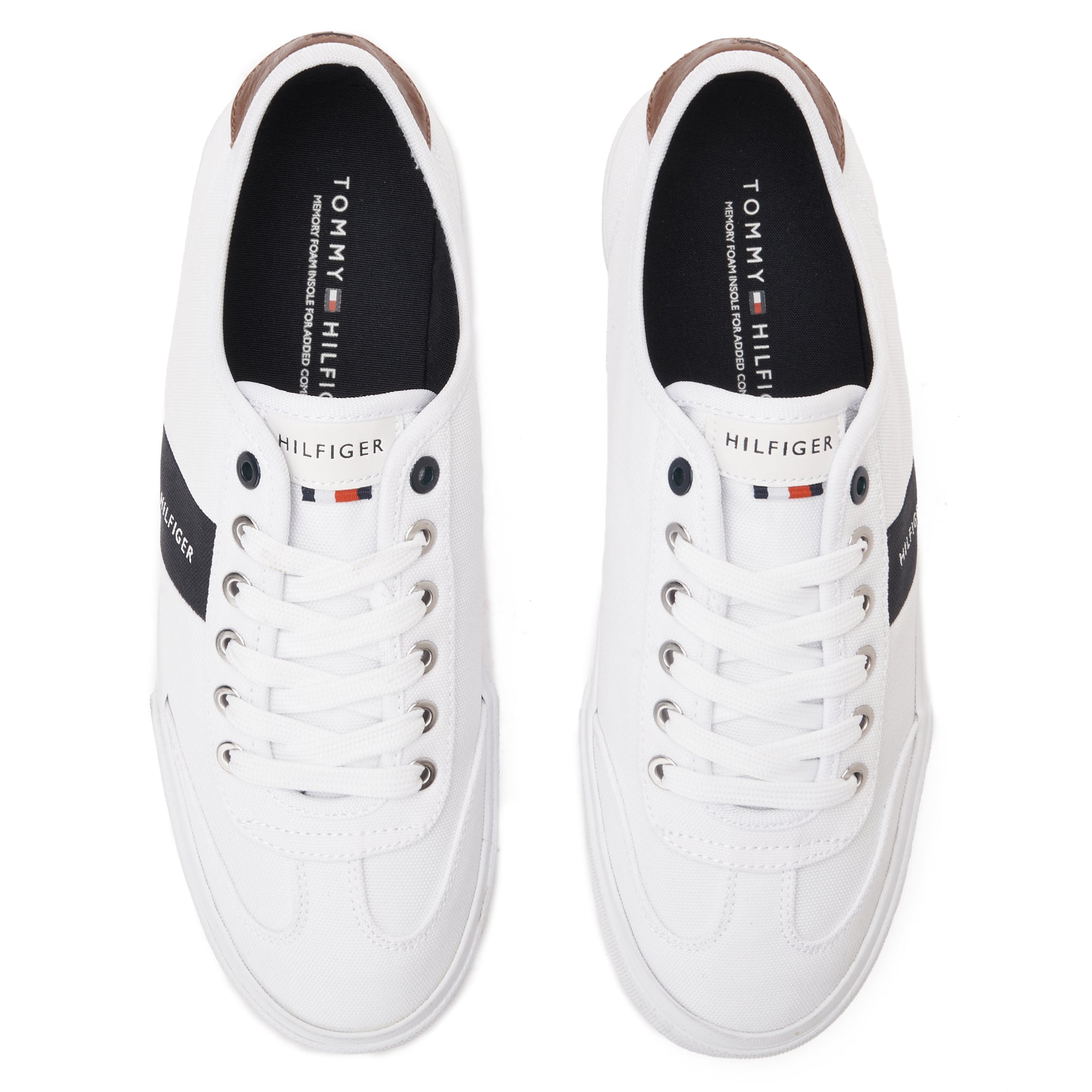 White Tommy Hilfiger Canvas Sneakers