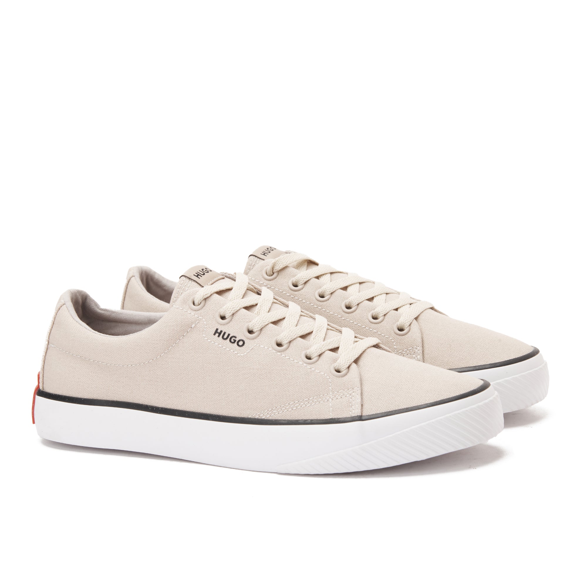 Beige Hugo Boss Canvas Sneakers