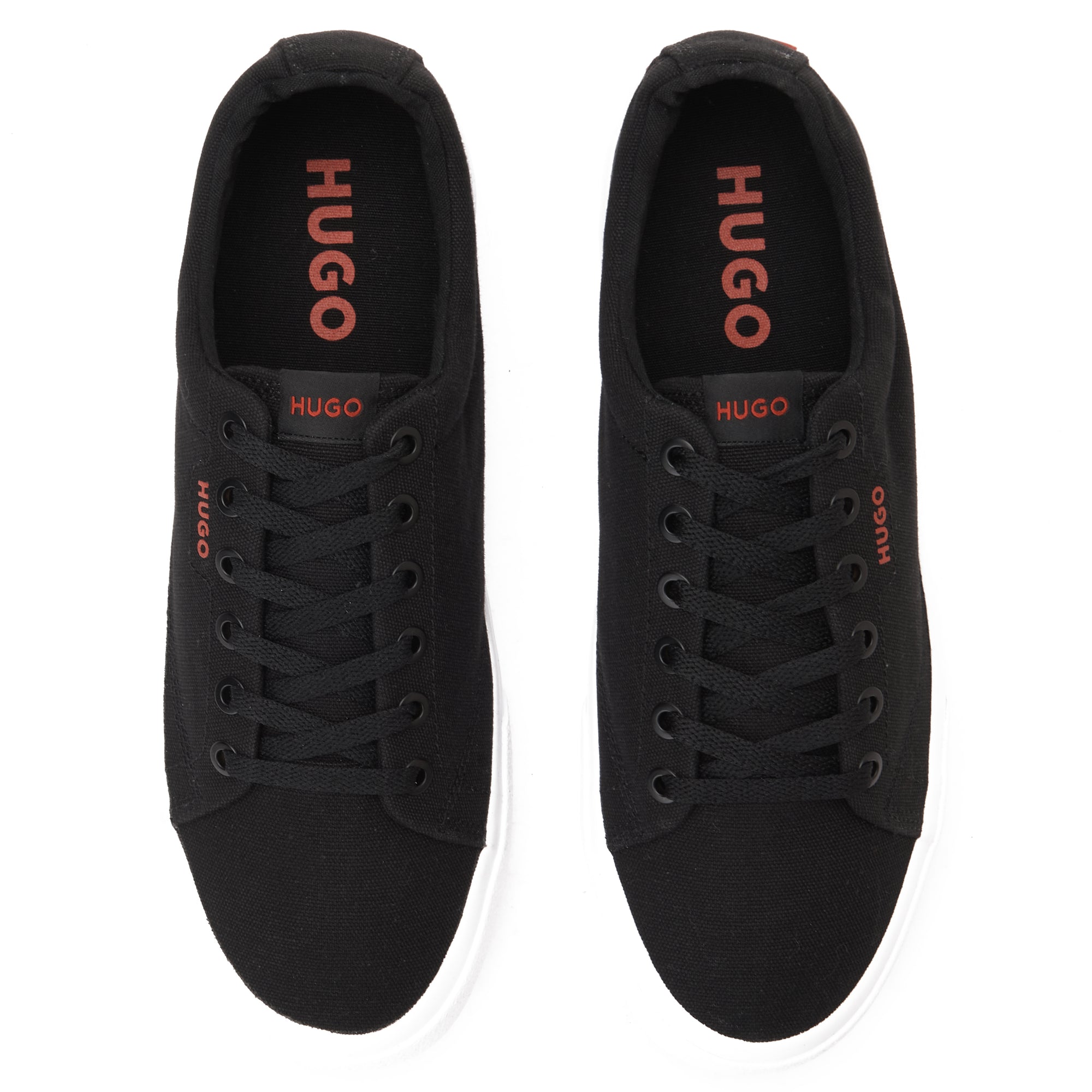Black Hugo Boss Canvas Sneakers