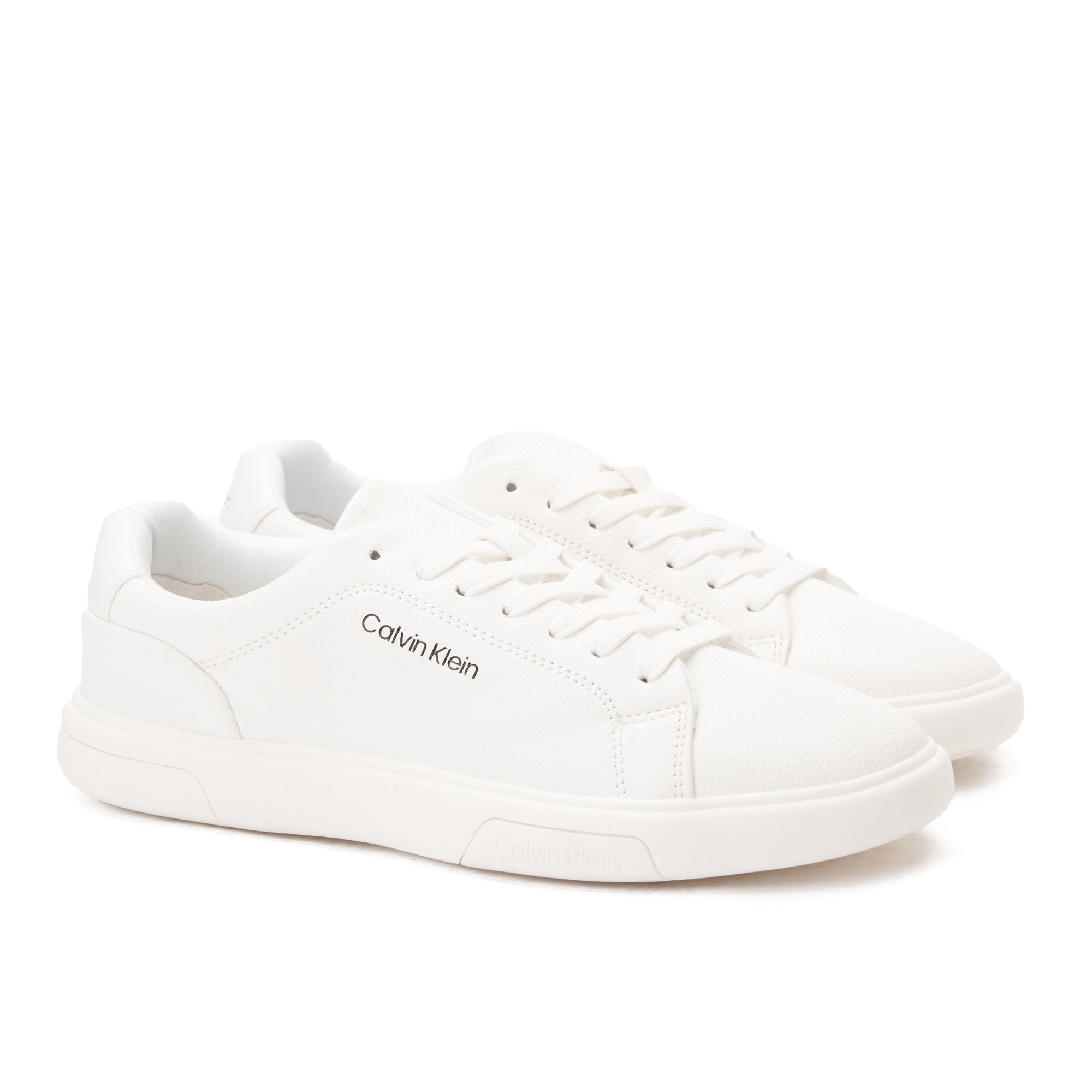 White Calvin Klein Canvas Sneakers