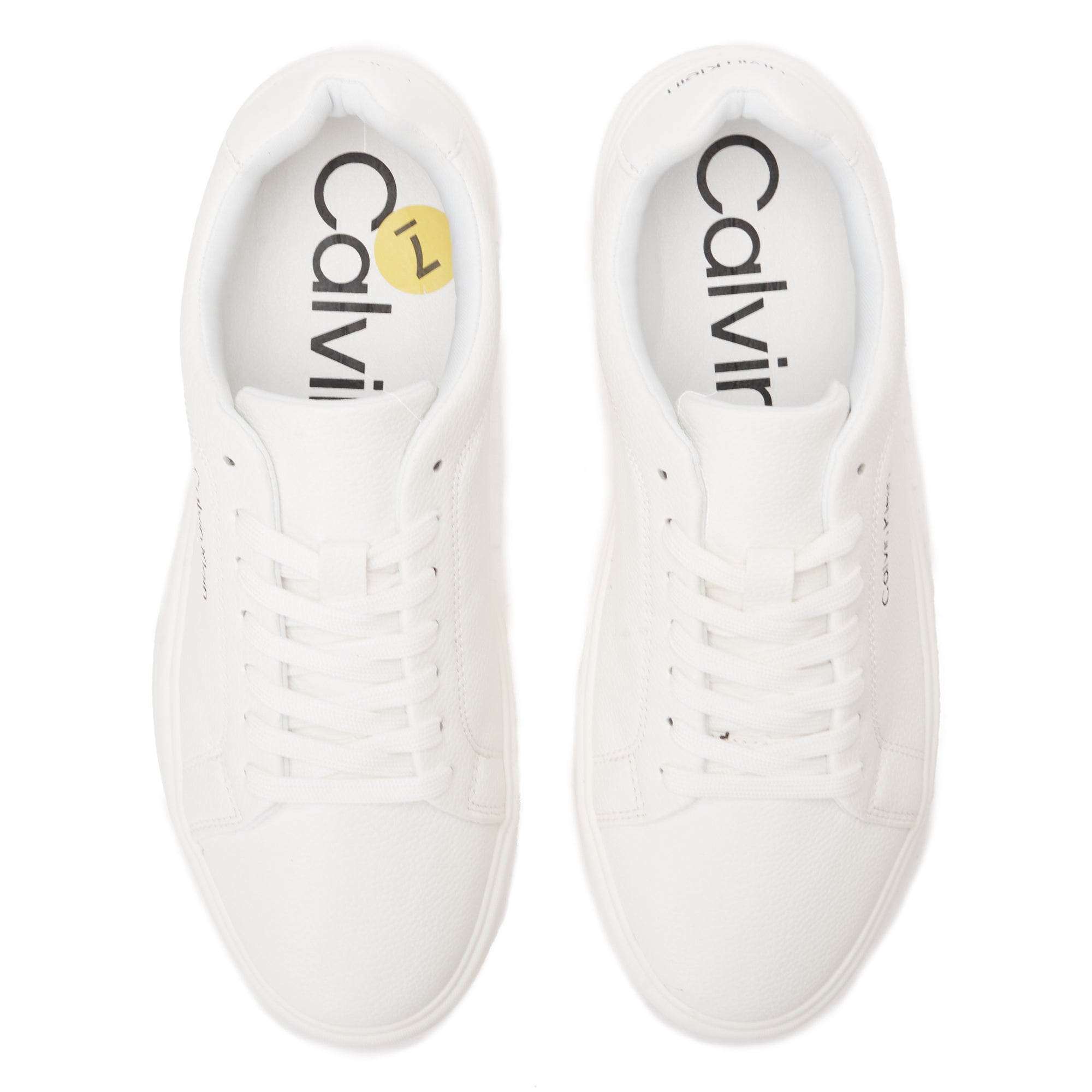White Calvin Klein Canvas Sneakers
