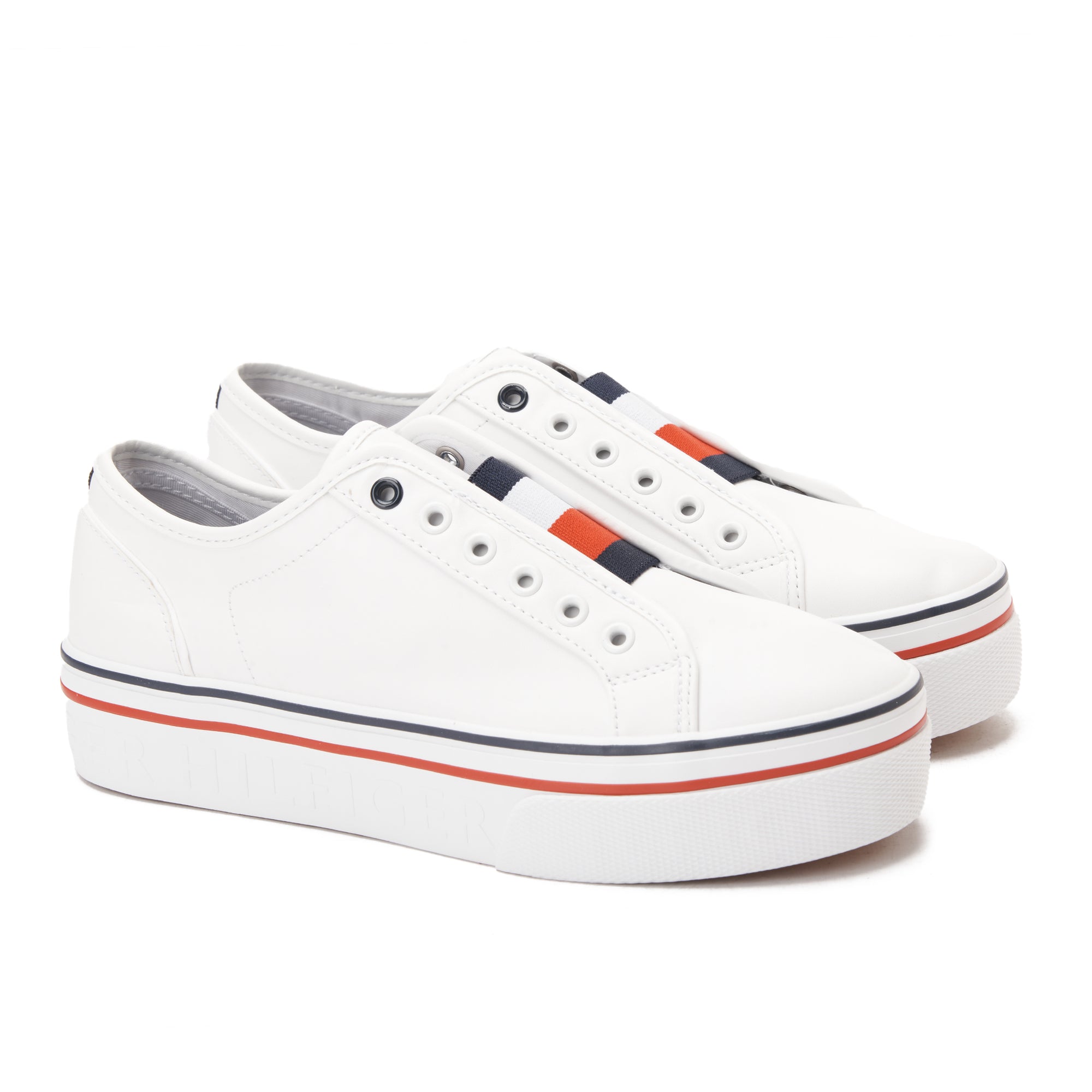 White Tommy Hilfiger High Sneakers
