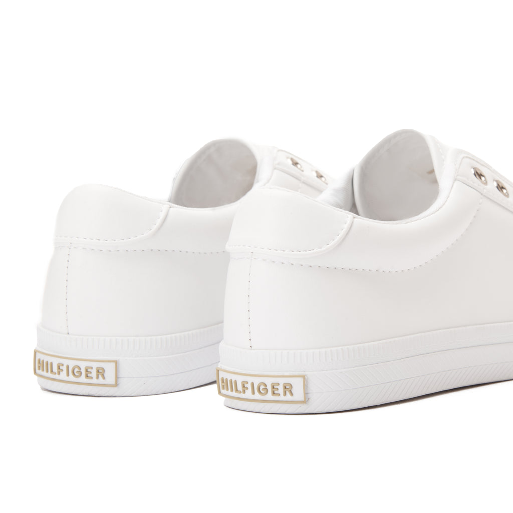 White & Gold Tommy Hilfiger Sneakers