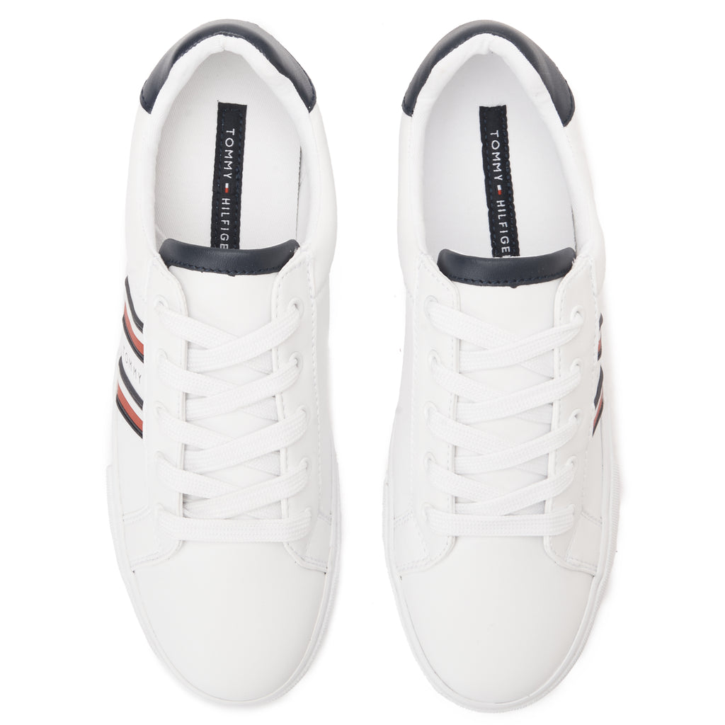 White & Navy Tommy Hilfiger Sneakers