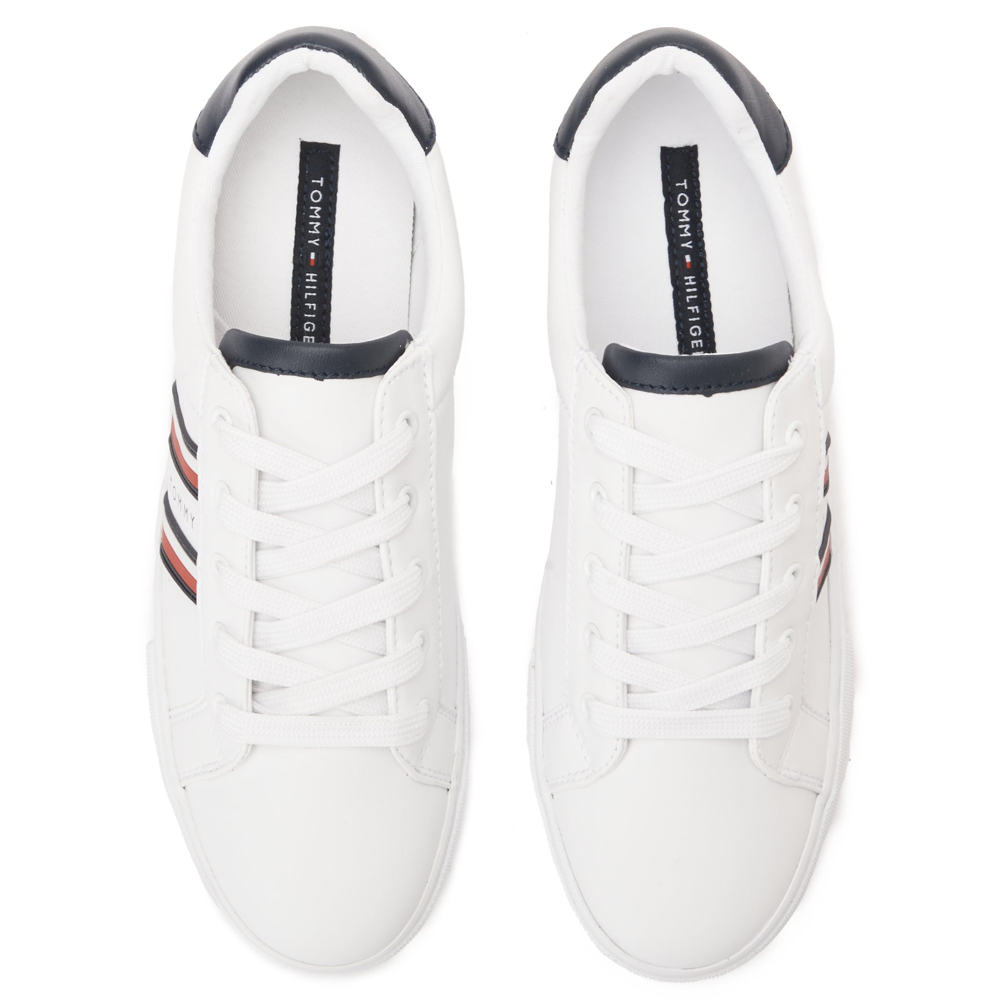 White & Navy Tommy Hilfiger Sneakers