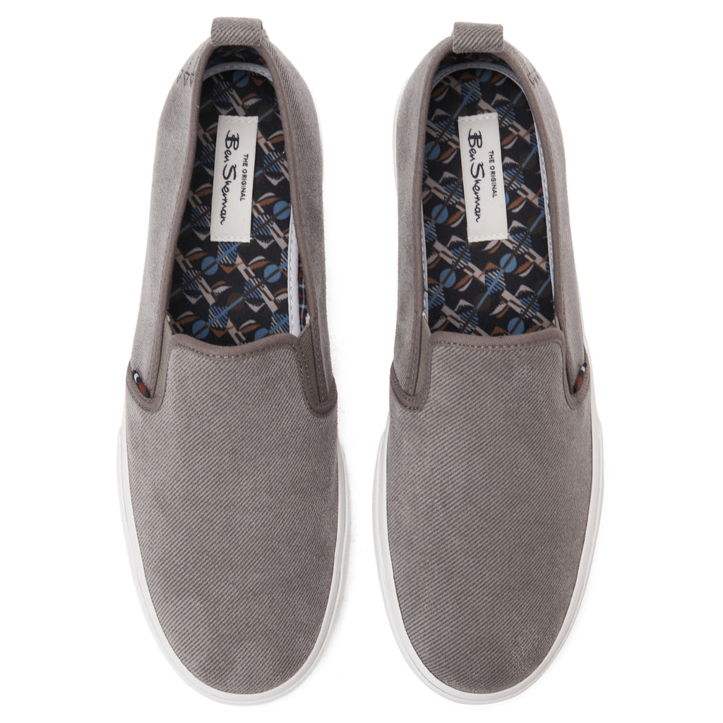 Gray Ben Sherman Slip On Canvas