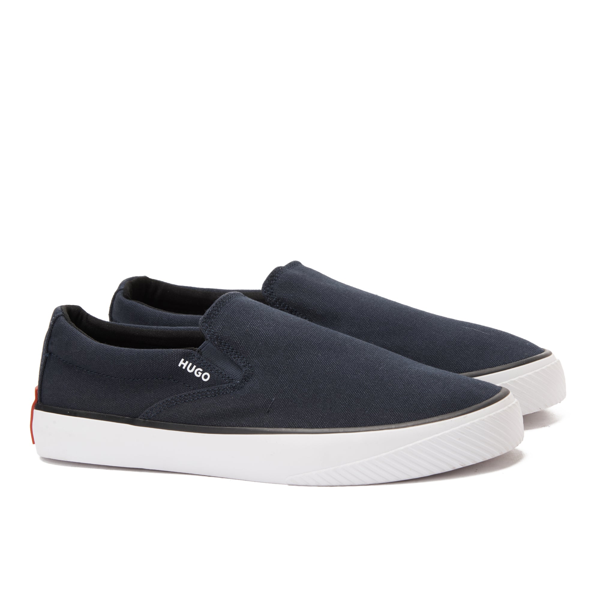 Navy Hugo Boss Slip On Canvas