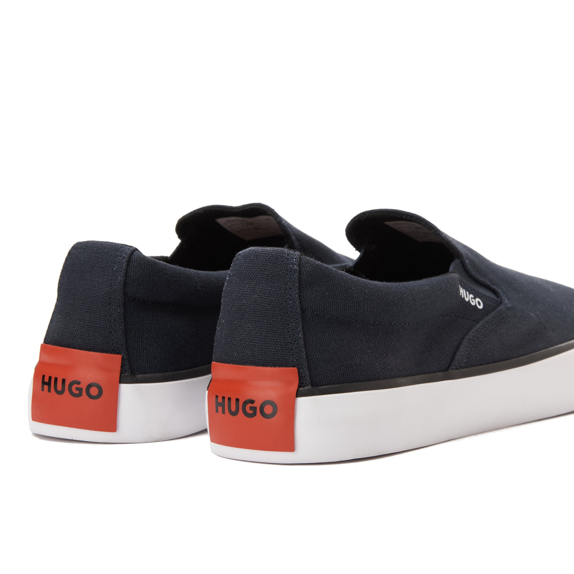 Navy Hugo Boss Slip On Canvas