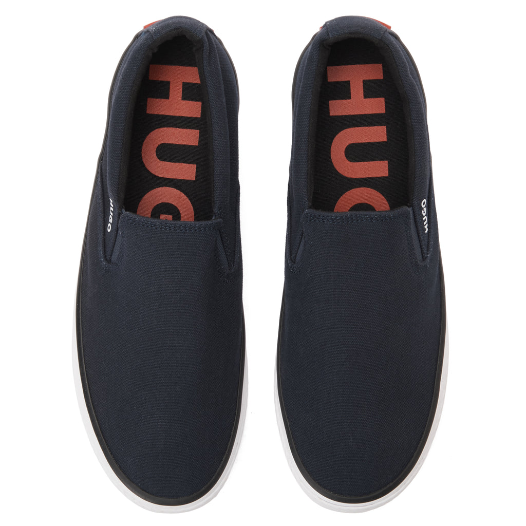 Navy Hugo Boss Slip On Canvas