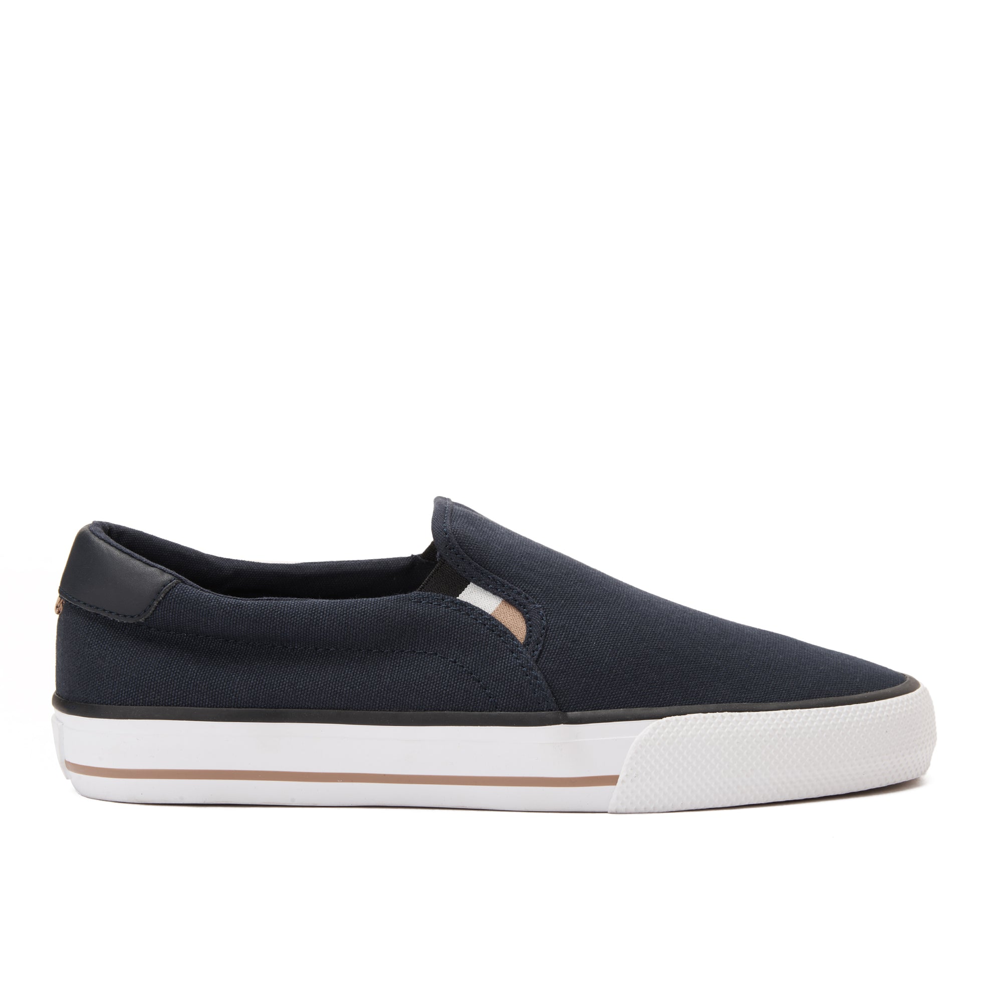Navy Hugo Boss Slip On Canvas