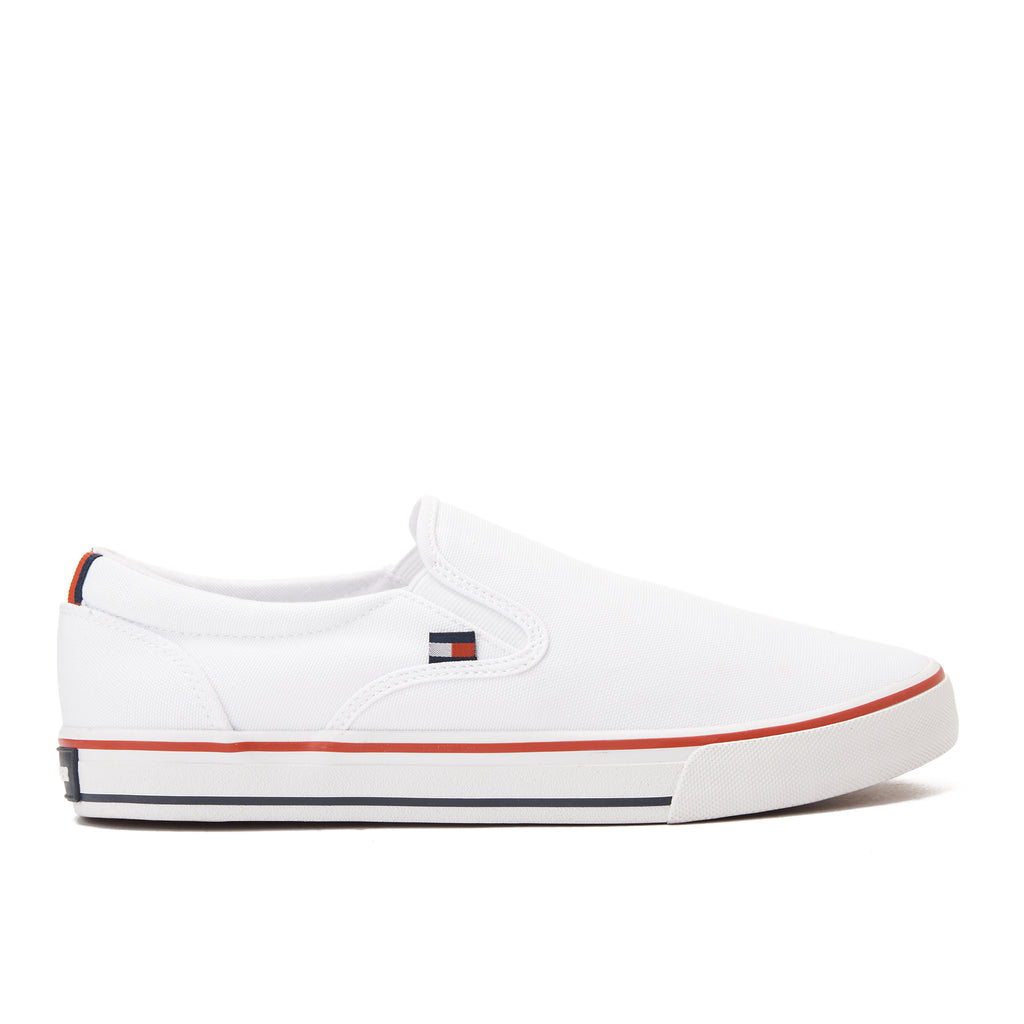 White Tommy Hilfiger Slip On Canvas