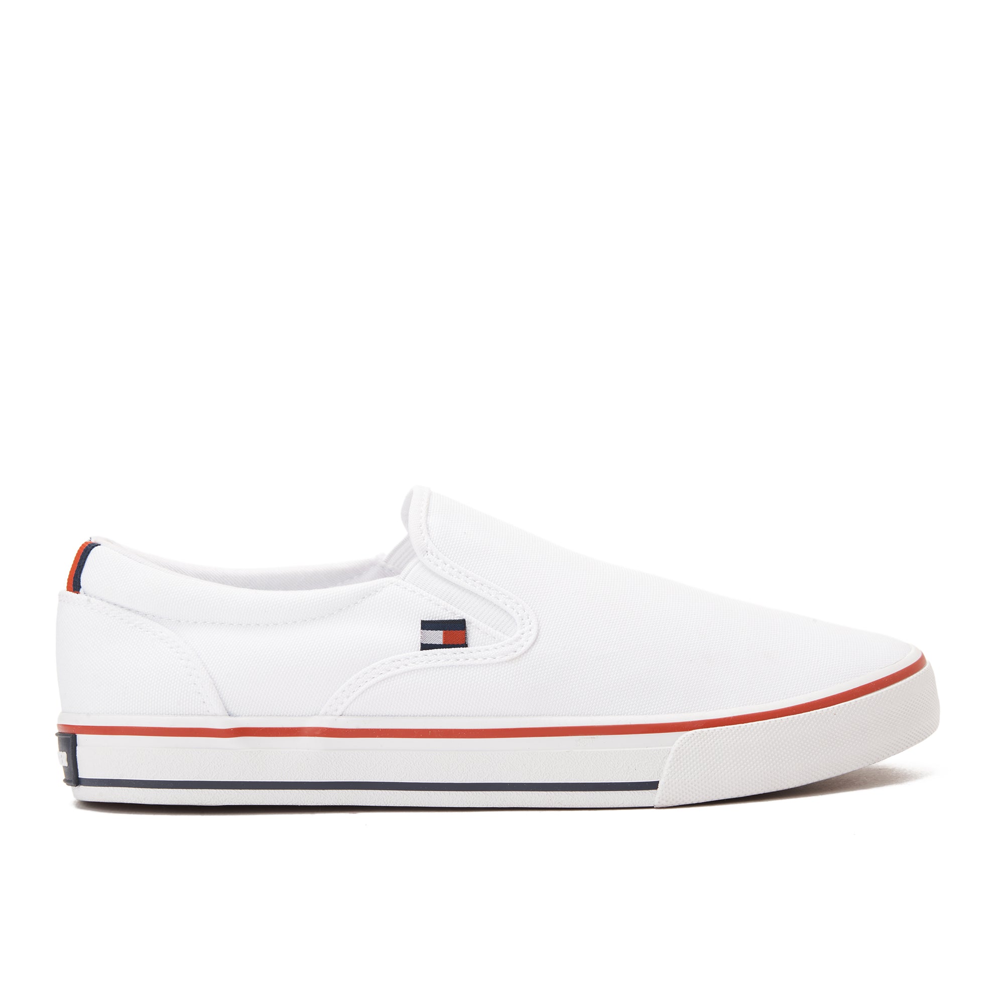 White Tommy Hilfiger Slip On Canvas