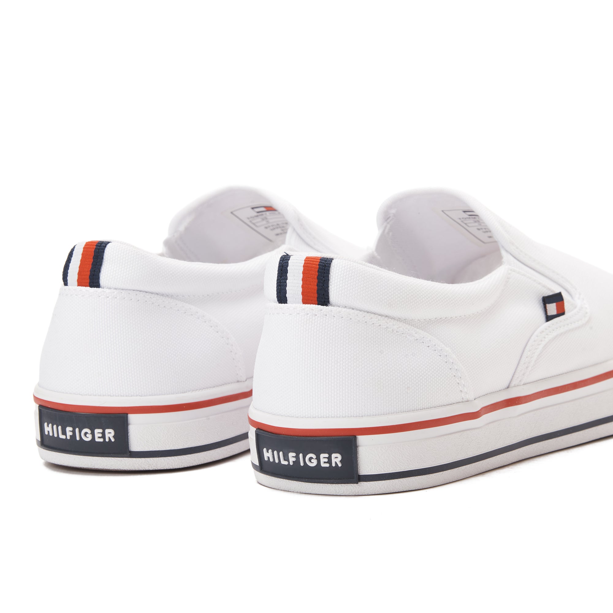 White Tommy Hilfiger Slip On Canvas