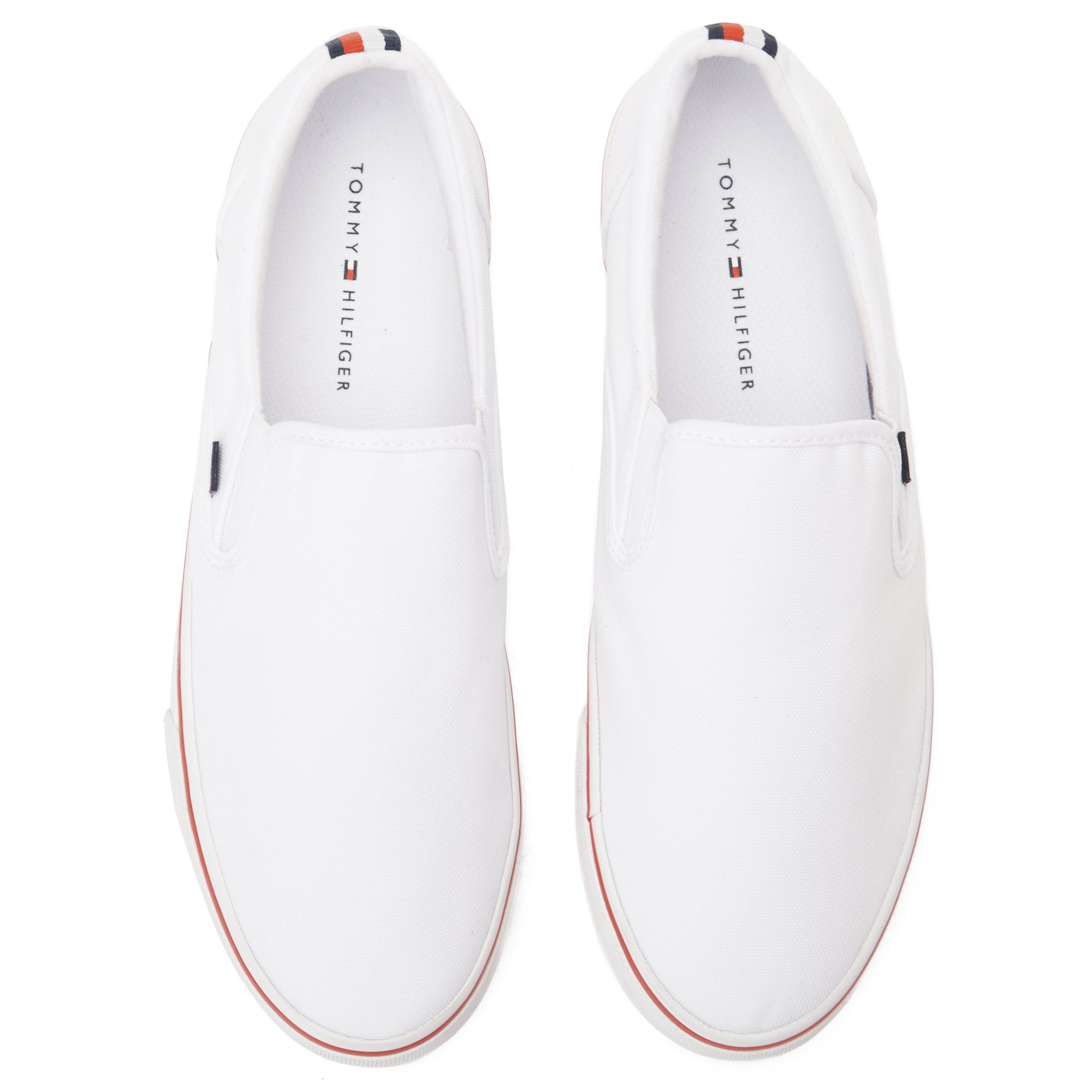 White Tommy Hilfiger Slip On Canvas