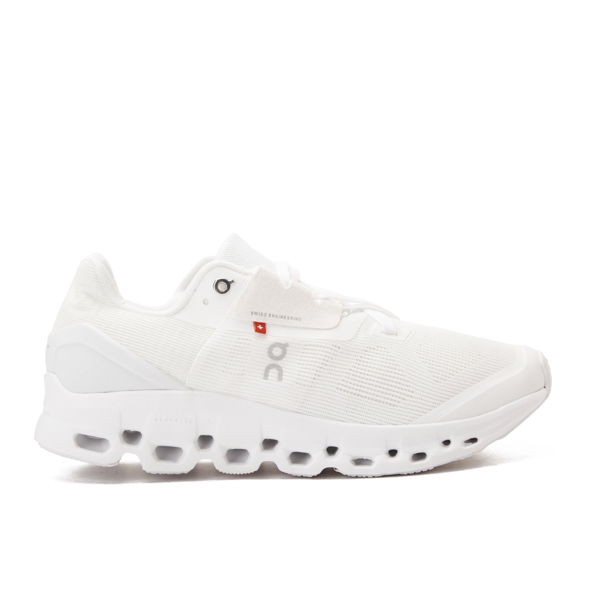 White DQ Cloud Stratos Running Sneakers