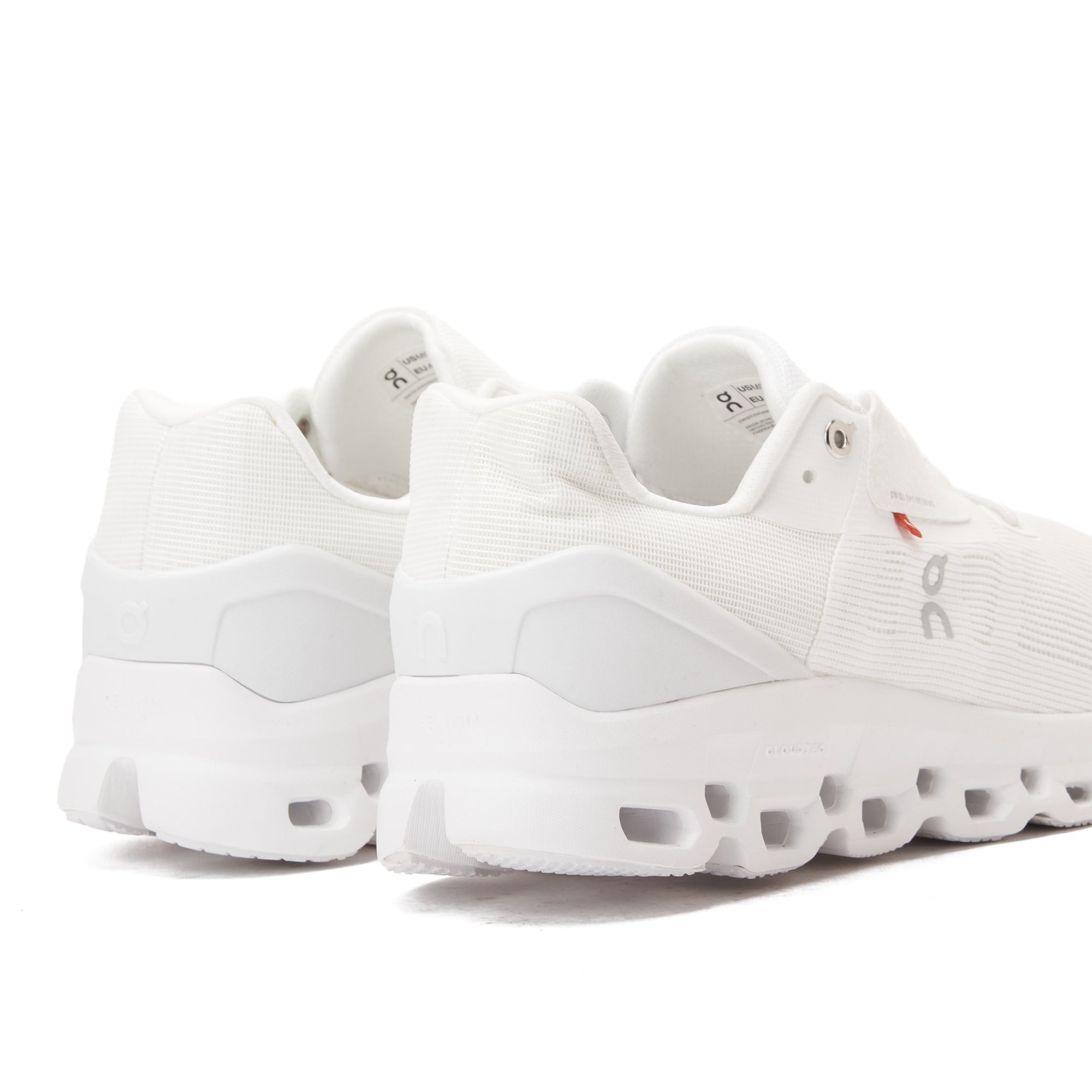 White DQ Cloud Stratos Running Sneakers