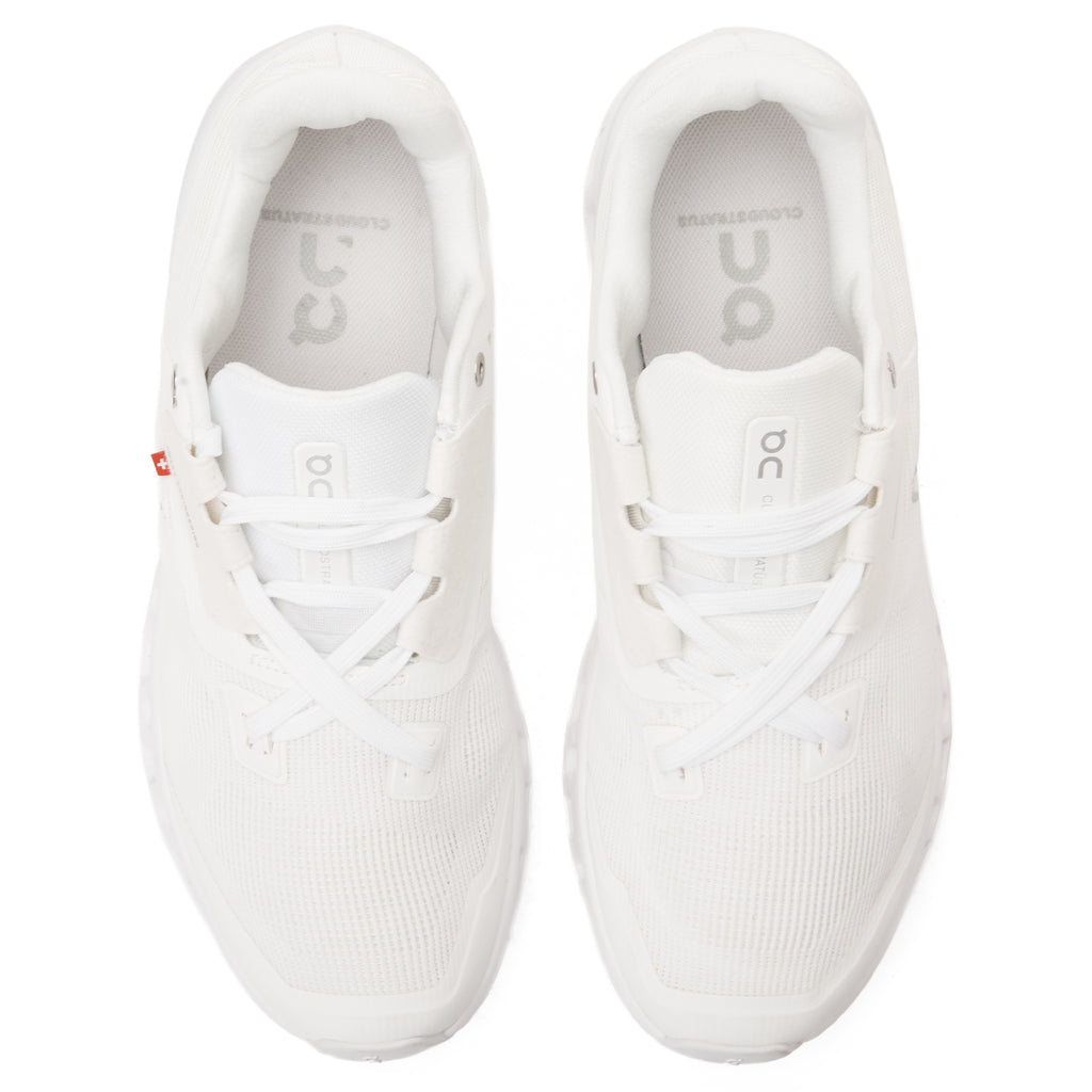 White DQ Cloud Stratos Running Sneakers