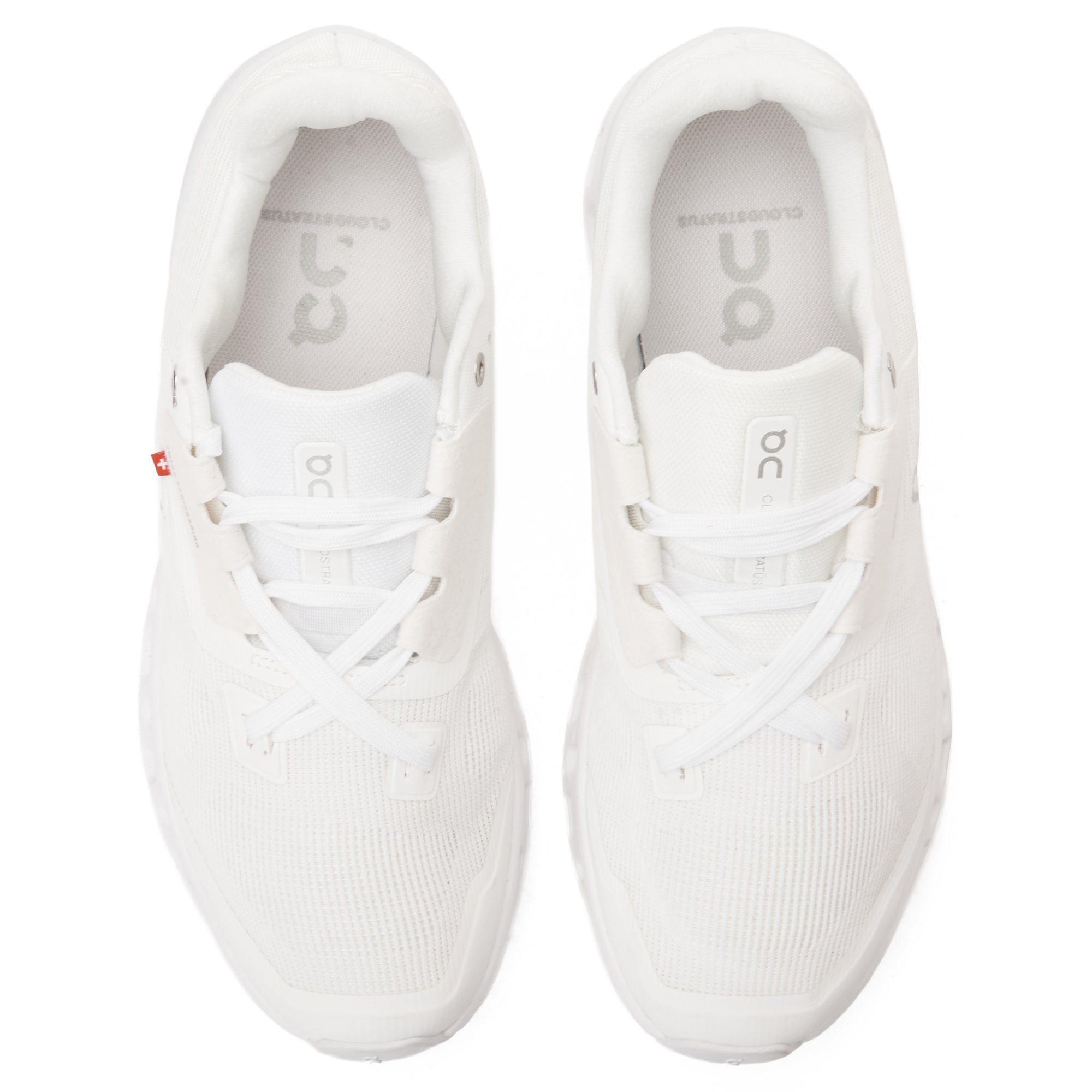 White DQ Cloud Stratos Running Sneakers