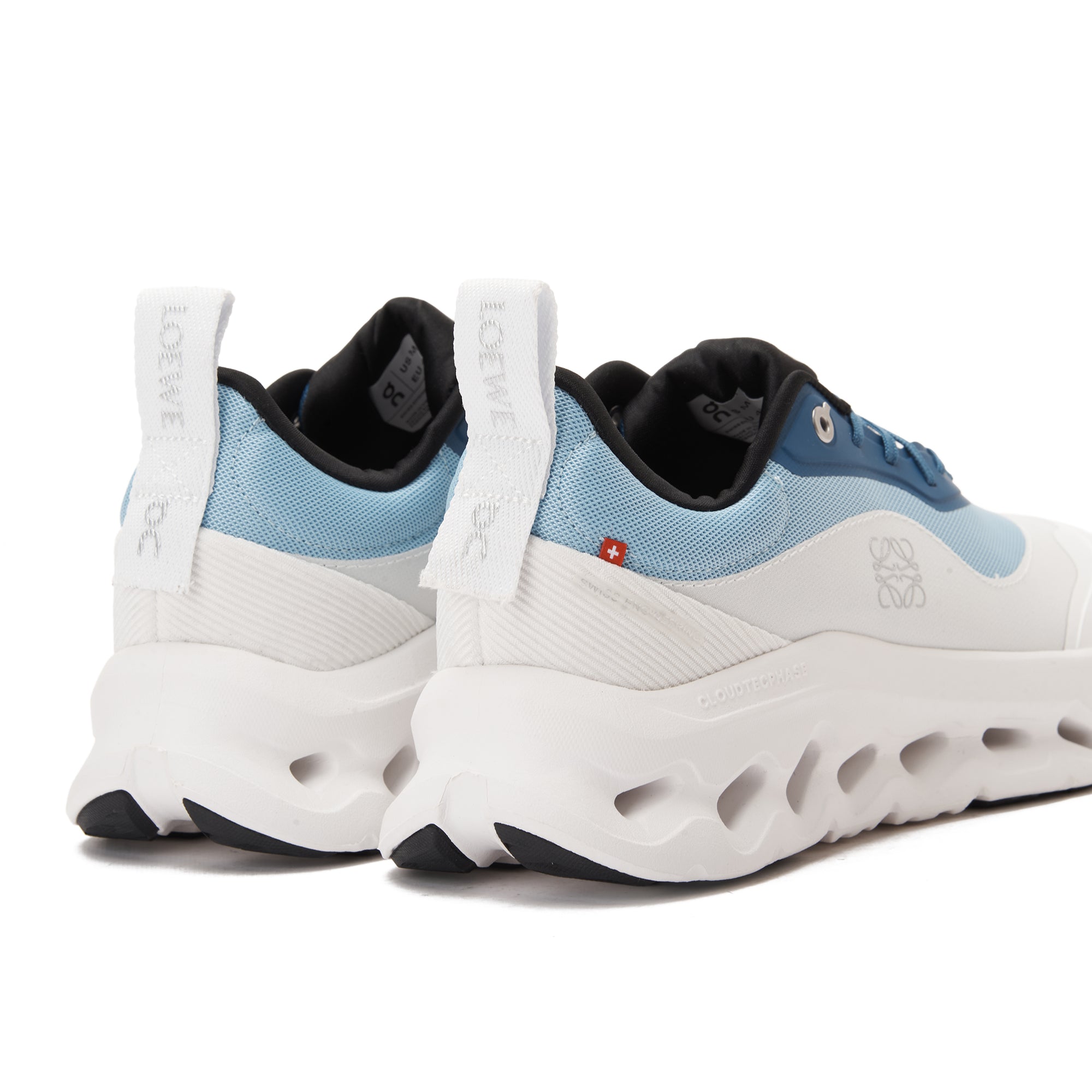 White&Blue DQ Cloudtilt Running Sneakers