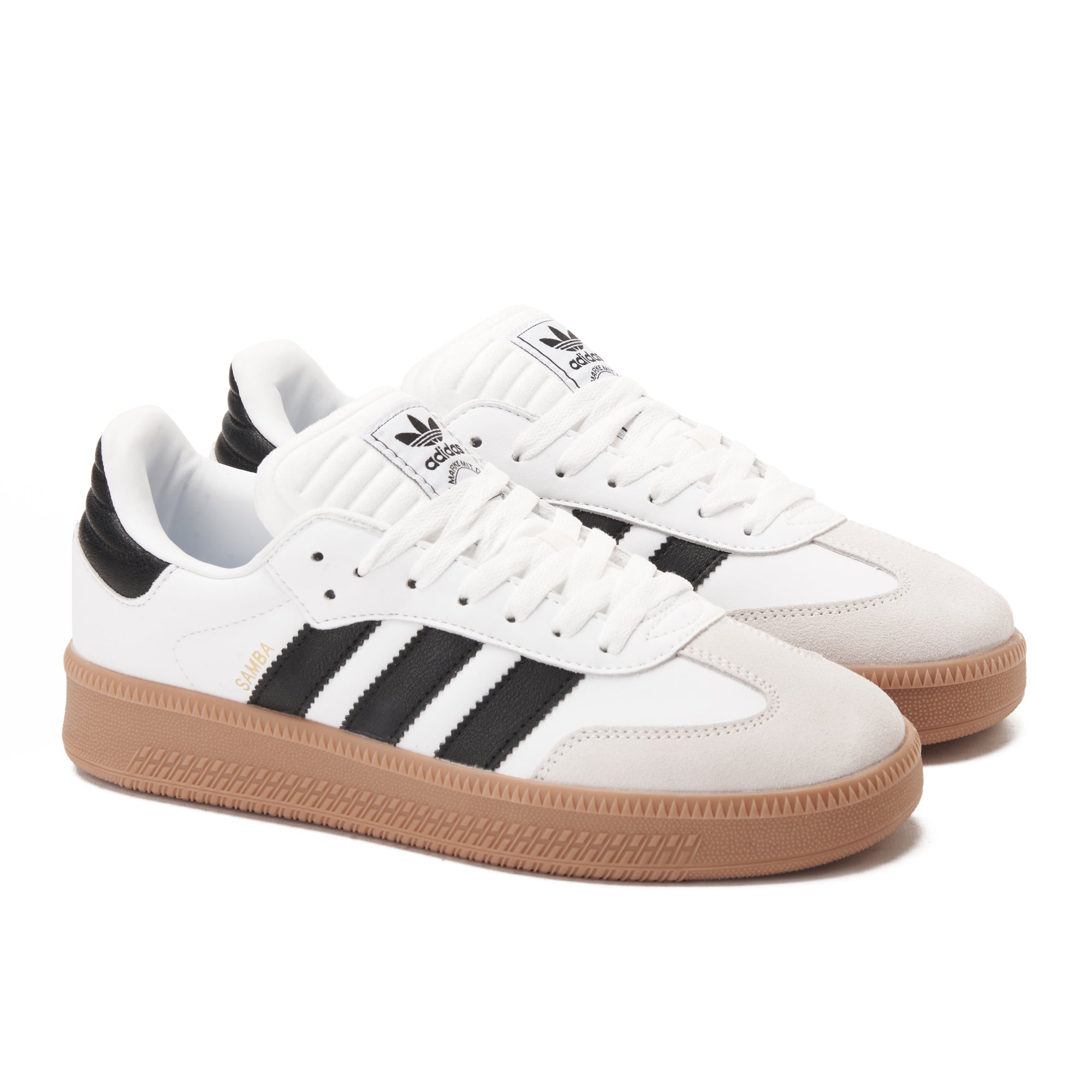 Beige&White Samba Sneakers
