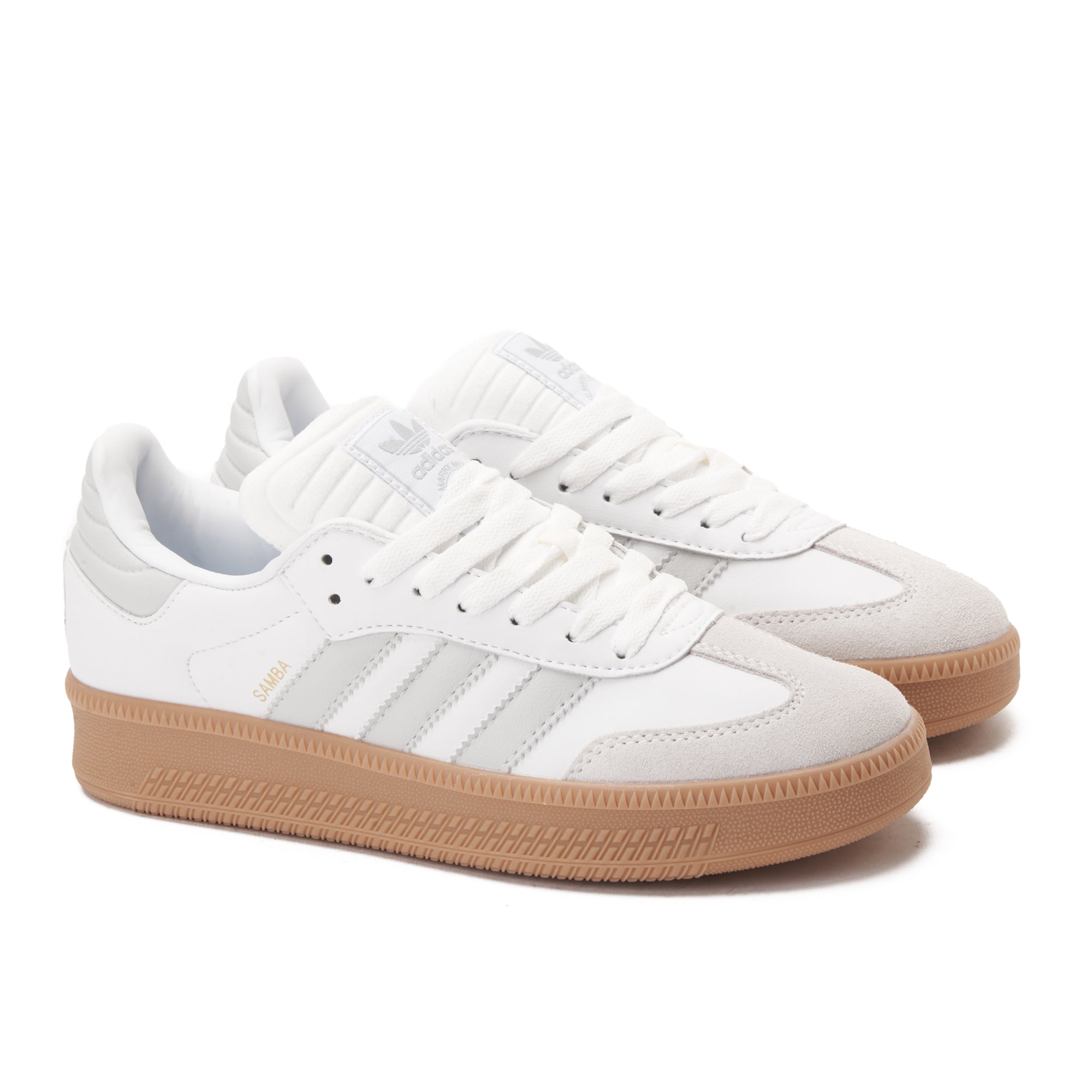 Gray&White Samba Sneakers