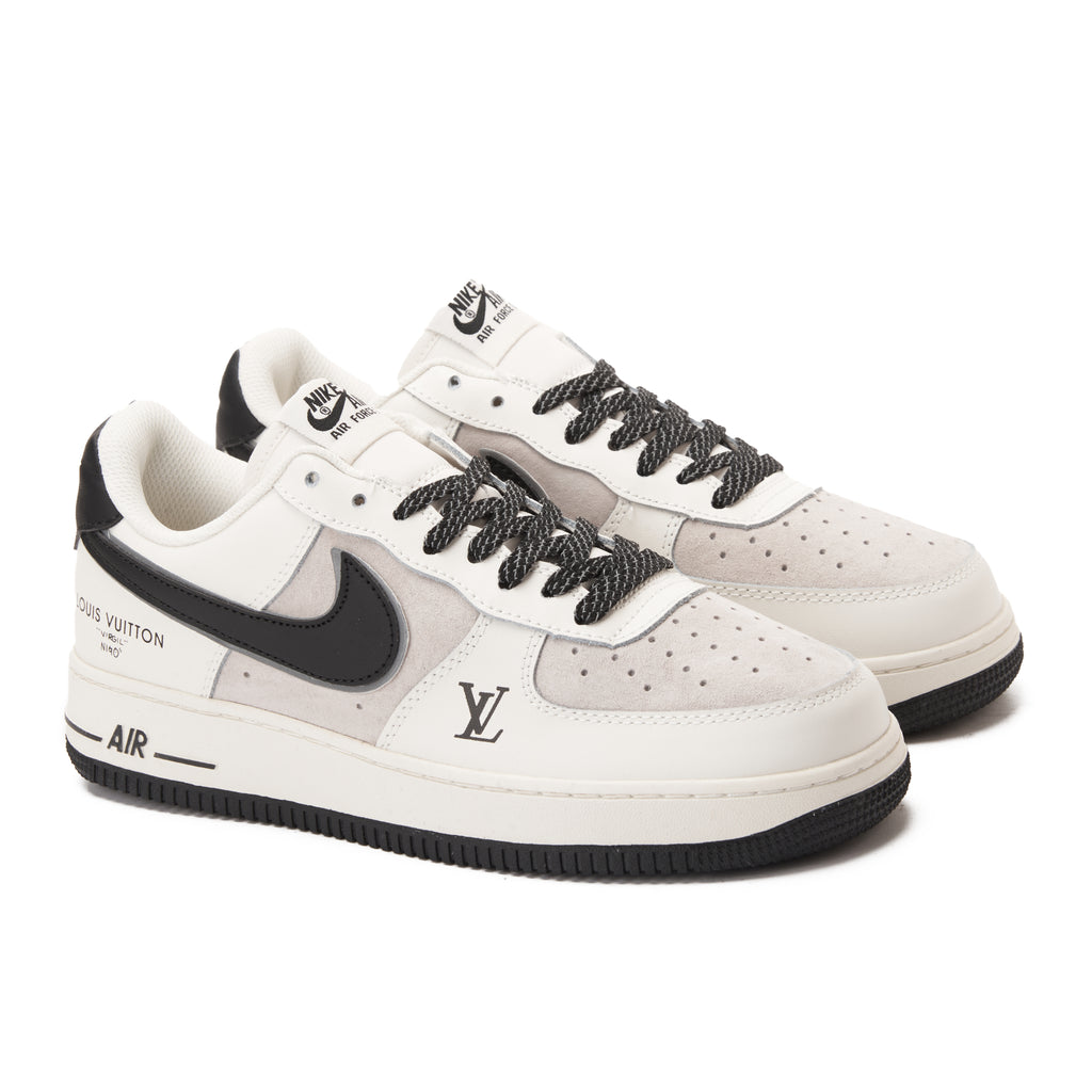 Beige&Black Air Force Louis Vuitton Sneakers