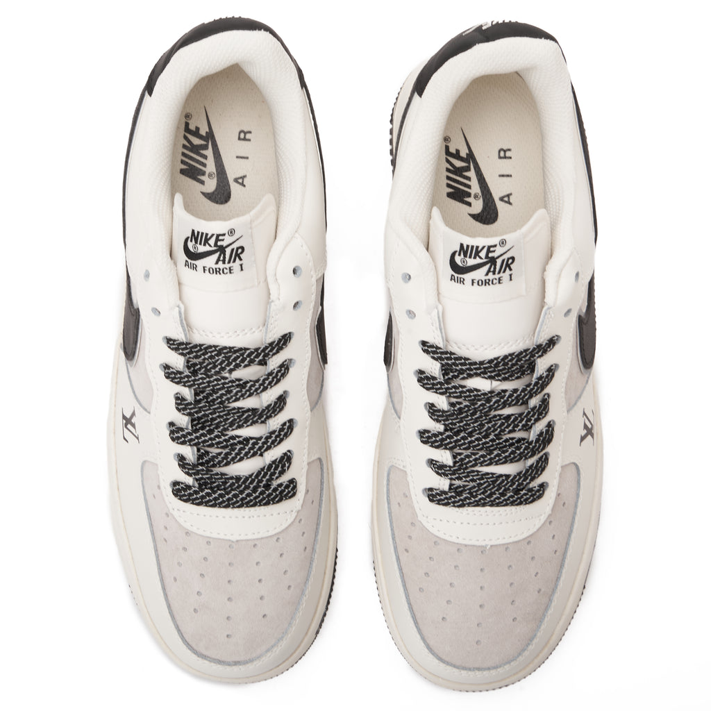 Beige&Black Air Force Louis Vuitton Sneakers