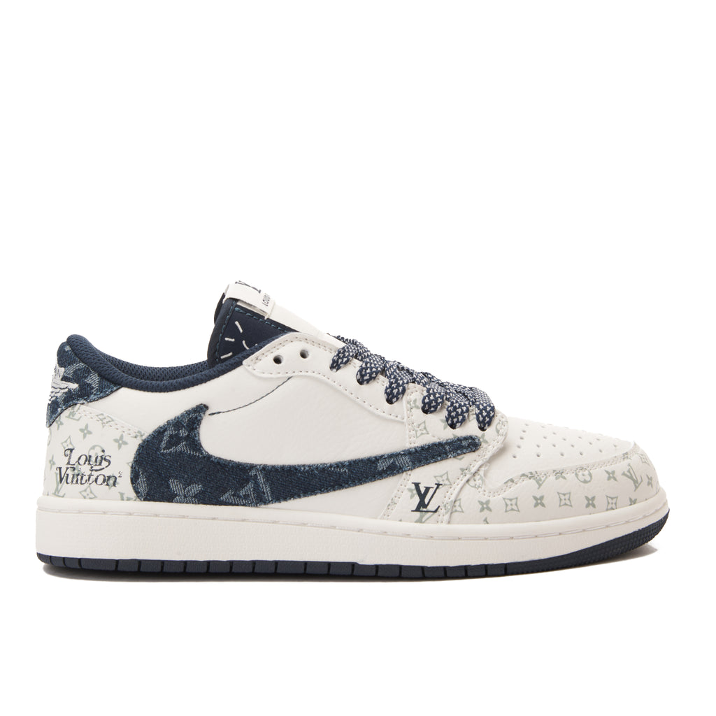White&Navy Air Force Louis Vuitton Sneakers