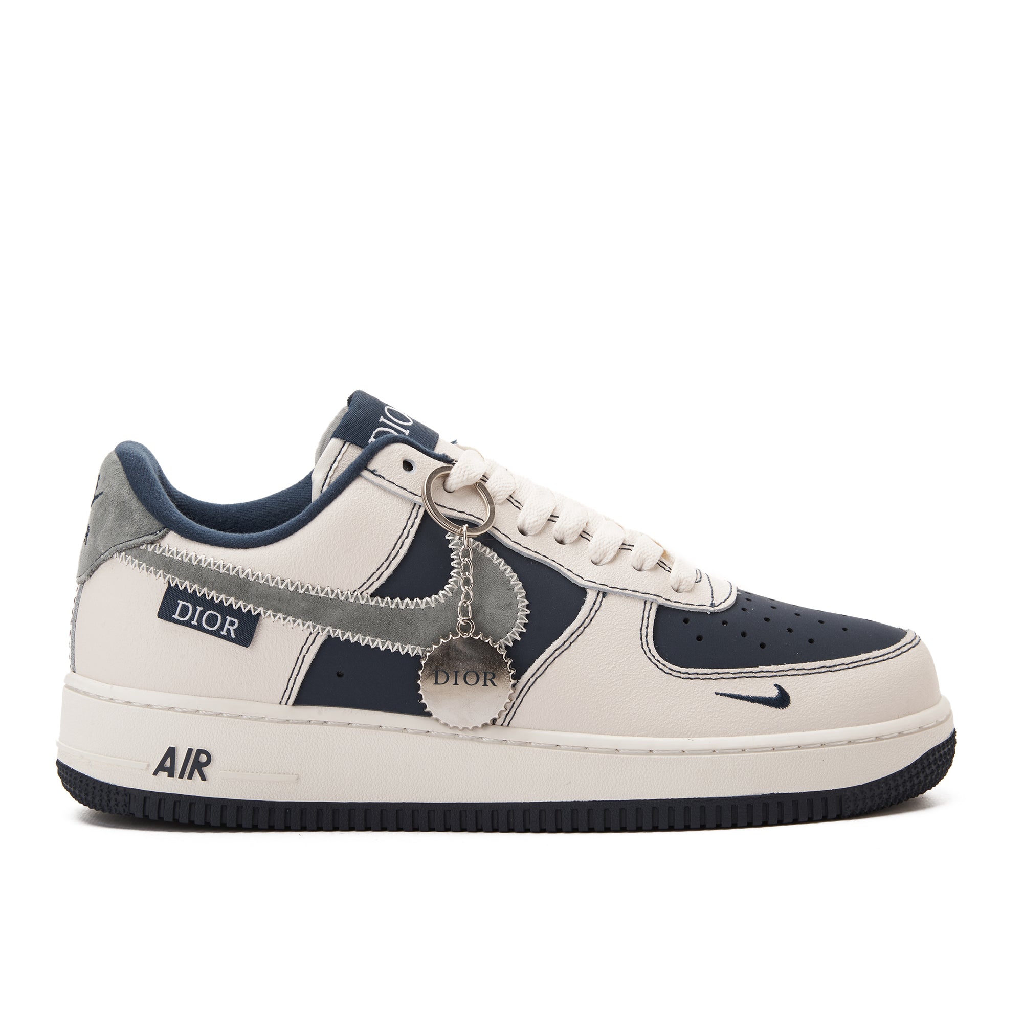 Beige&Navy Air Force Dior Sneakers