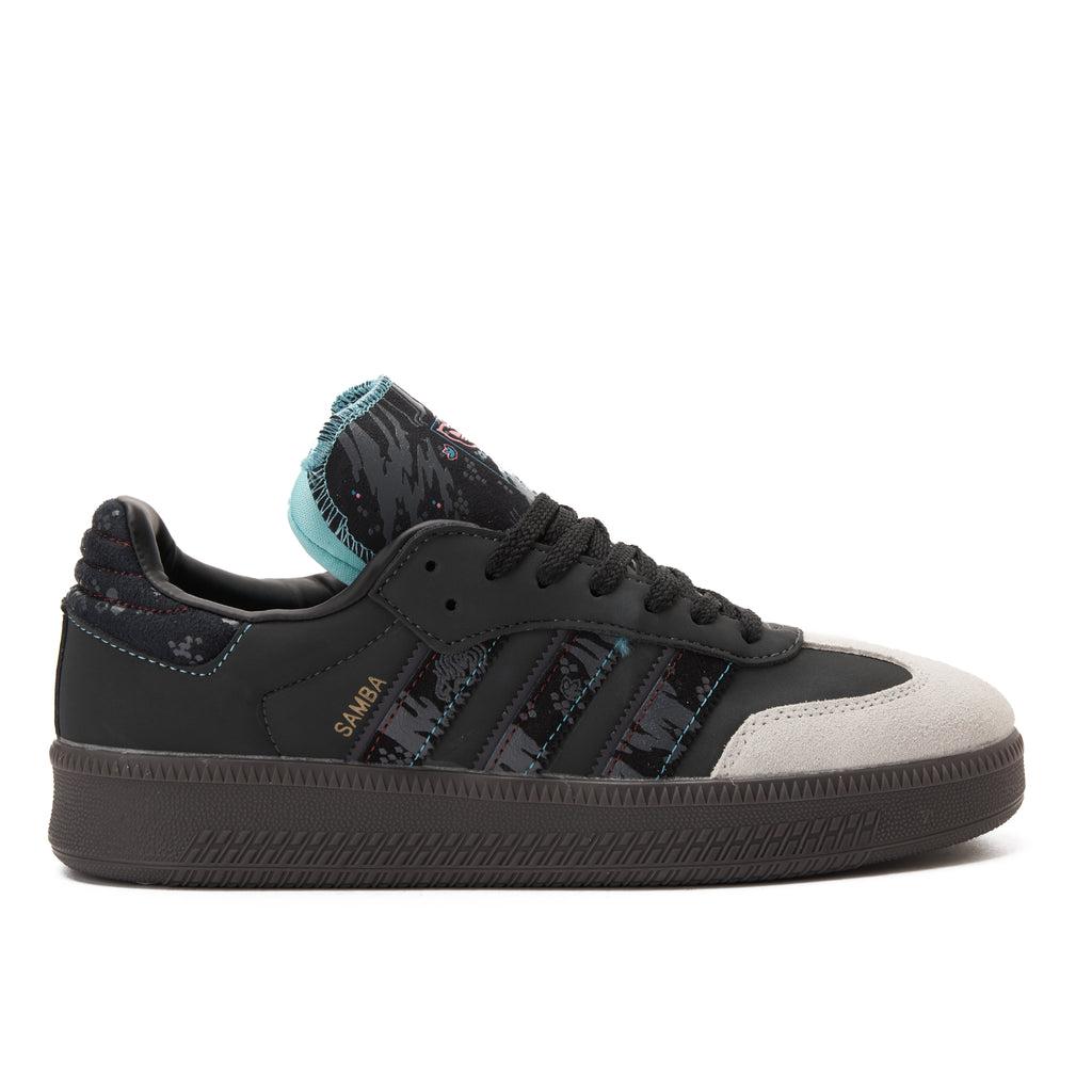 Dark Gray&Blue Samba Sneakers