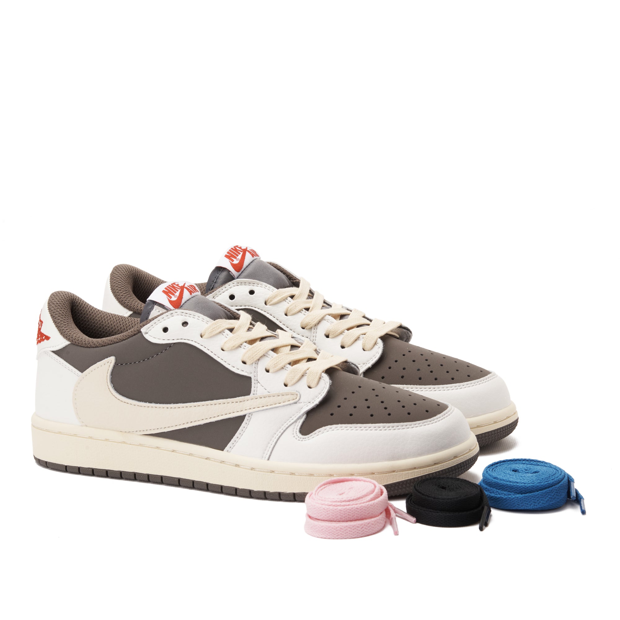 Beige&Brown Air Jordan Low Travis Scott Sneakers