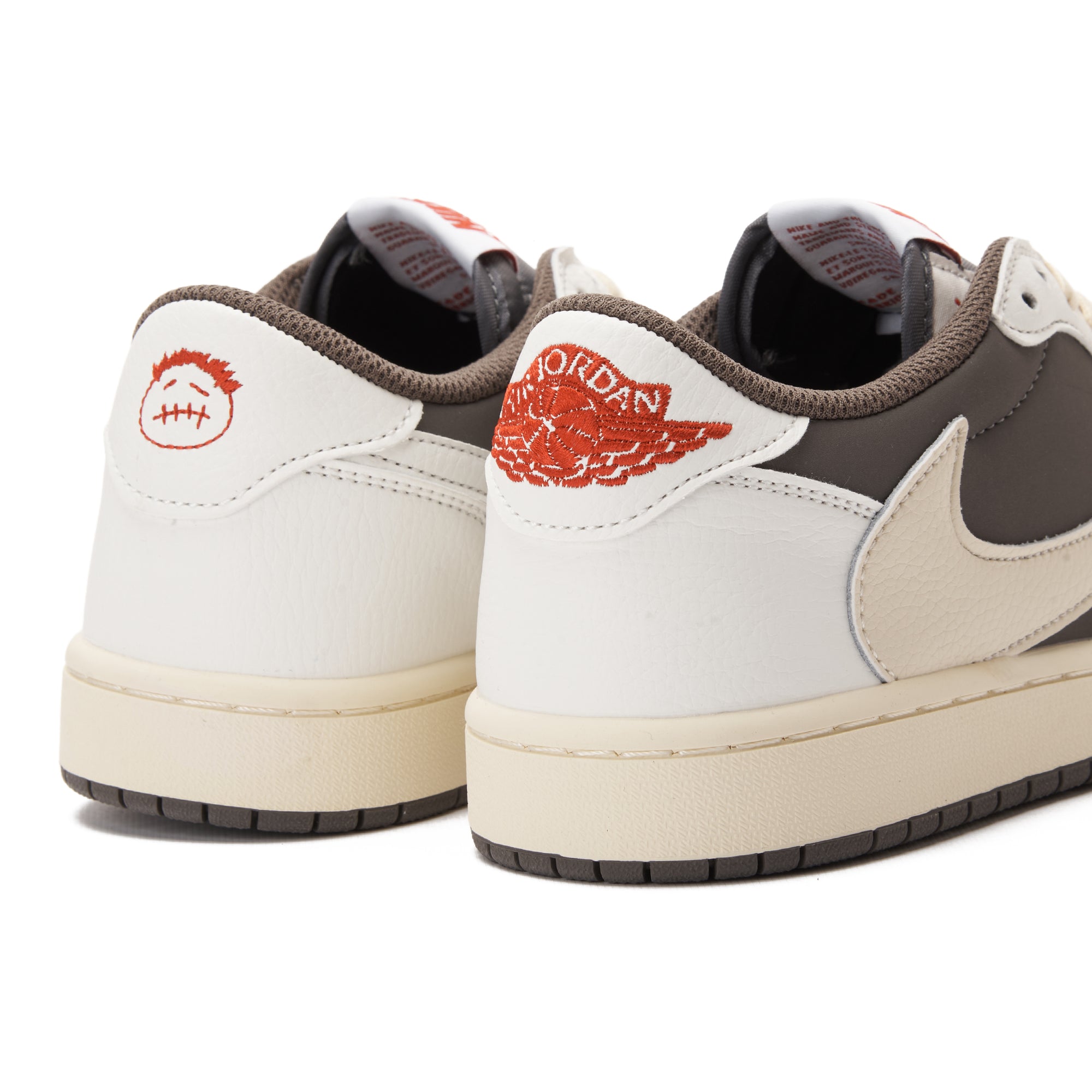 Beige&Brown Air Jordan Low Travis Scott Sneakers