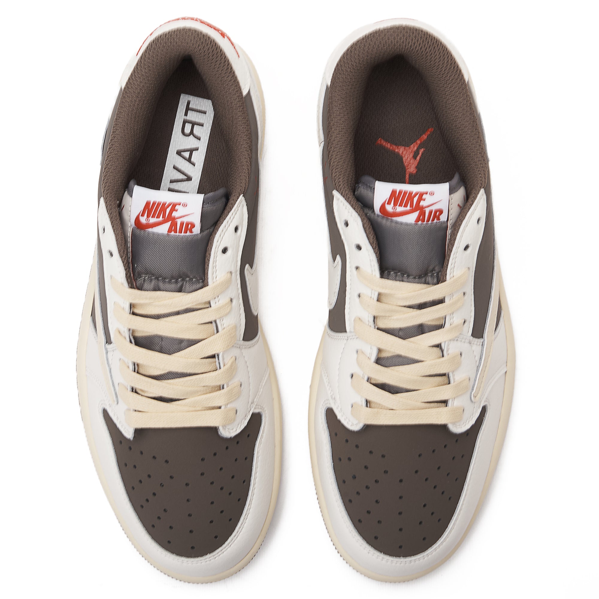 Beige&Brown Air Jordan Low Travis Scott Sneakers