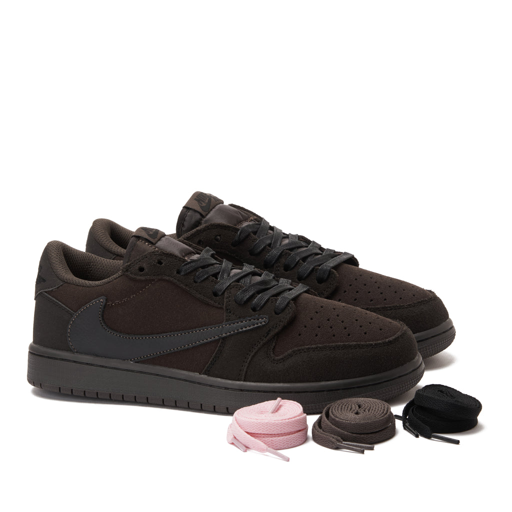 Dark Brown Air Jordan Low Travis Scott Sneakers