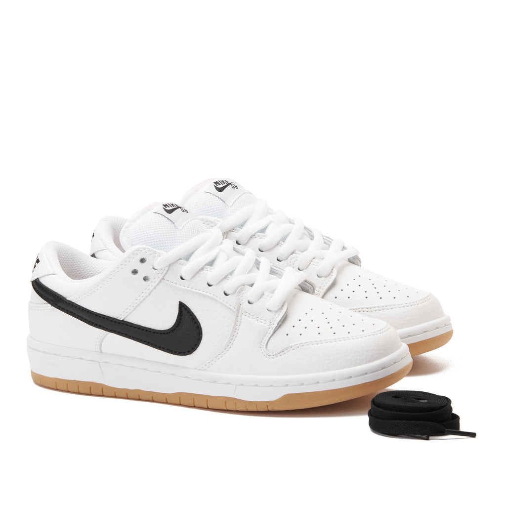 White Nike SB Dunk Low Sneakers