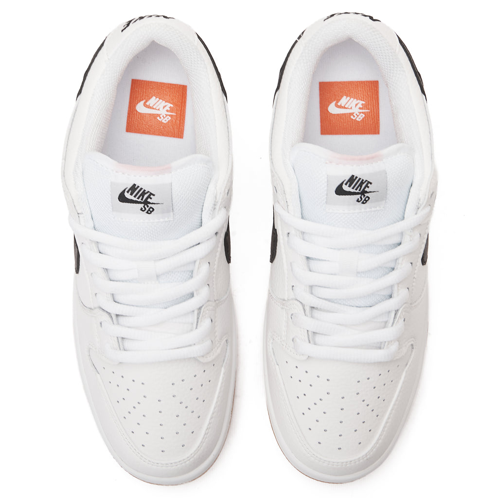 White Nike SB Dunk Low Sneakers
