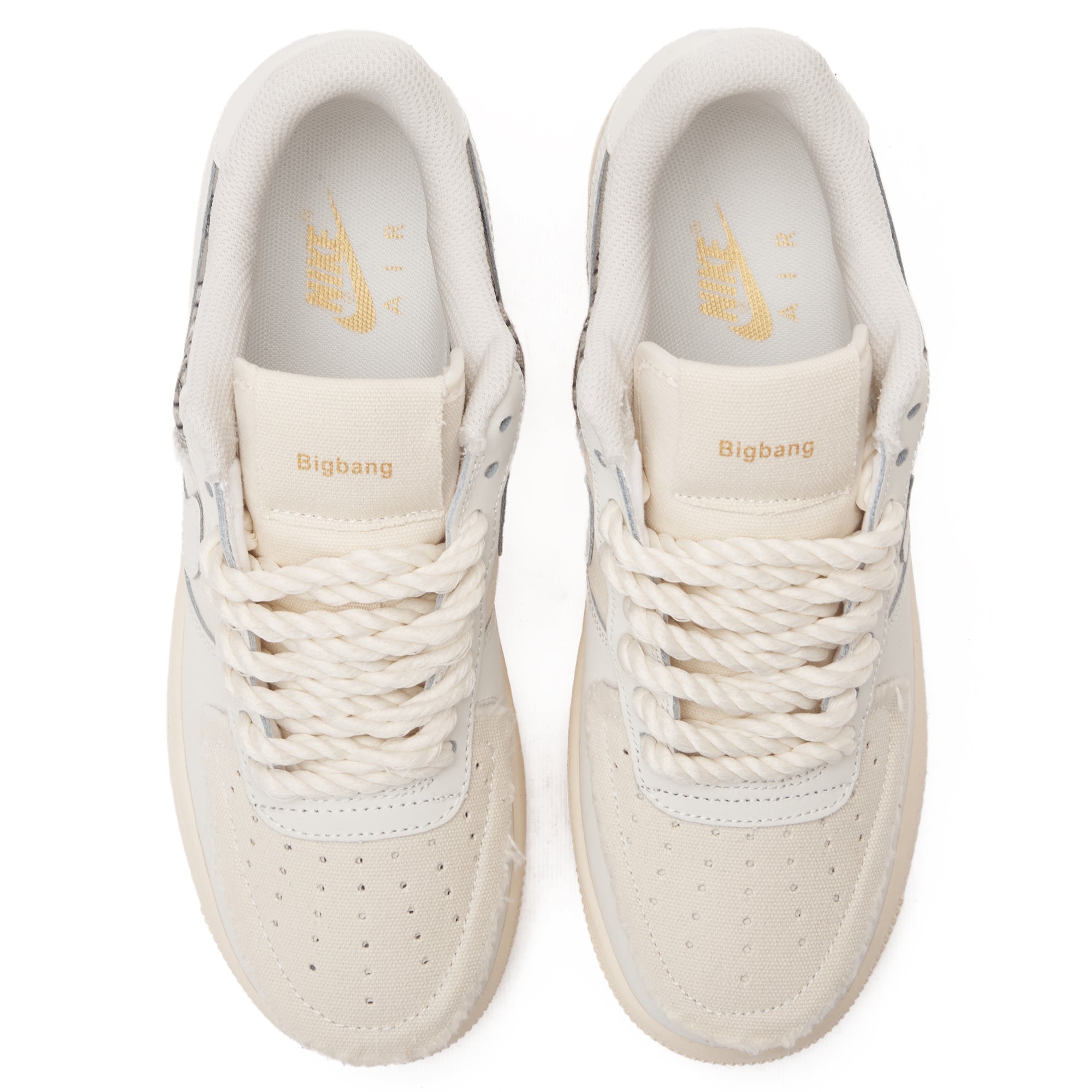 Beige Air Force Big Bang Chunky Sneakers