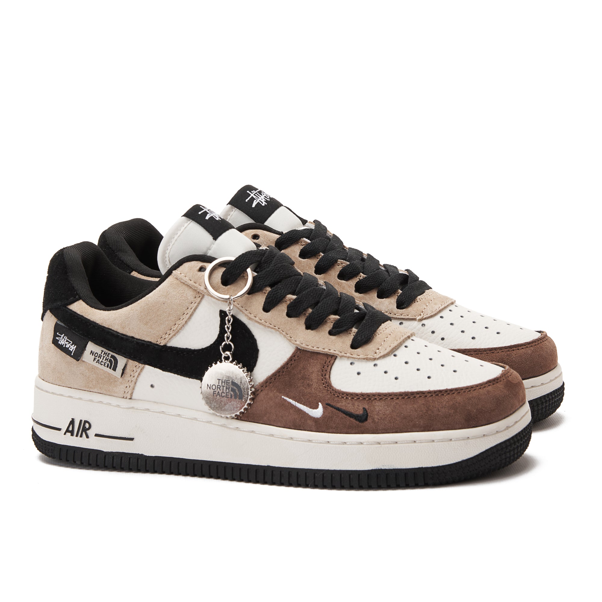 Beige&Brown Air Force The North Face Sneakers
