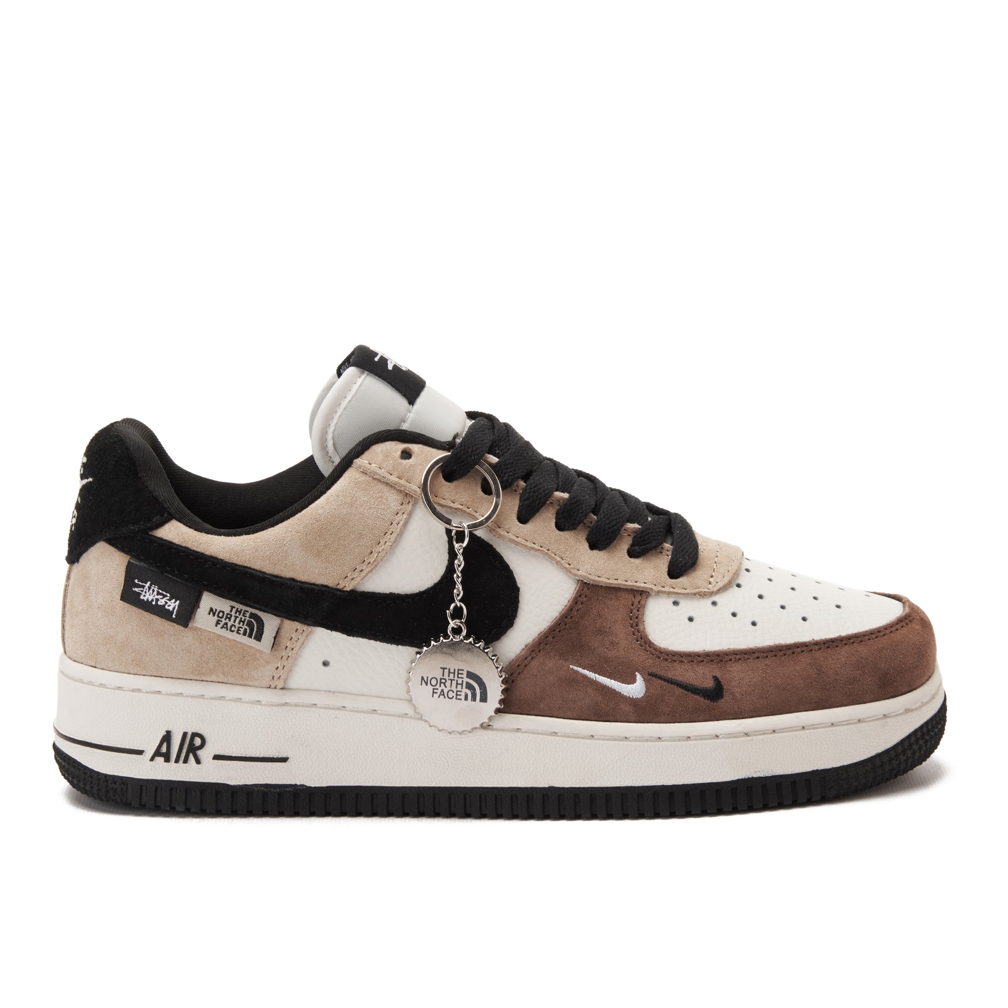 Beige&Brown Air Force The North Face Sneakers