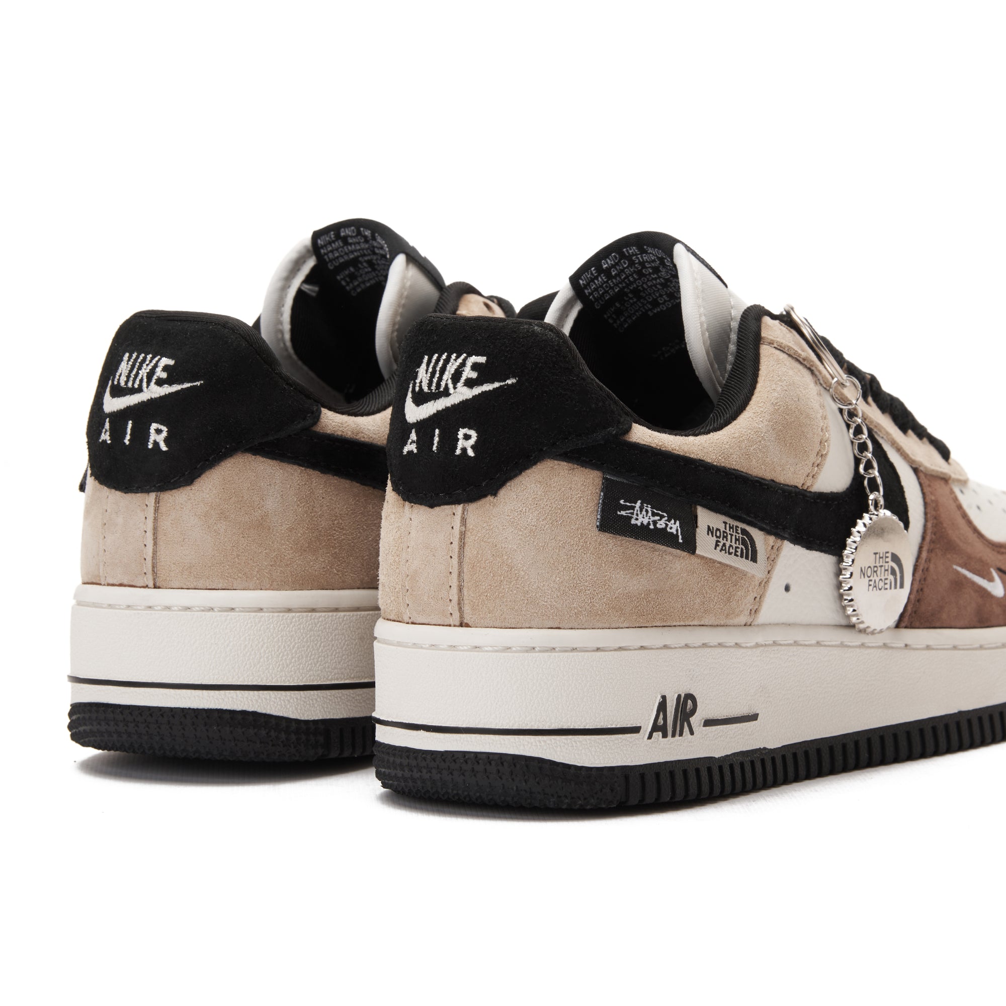 Beige&Brown Air Force The North Face Sneakers