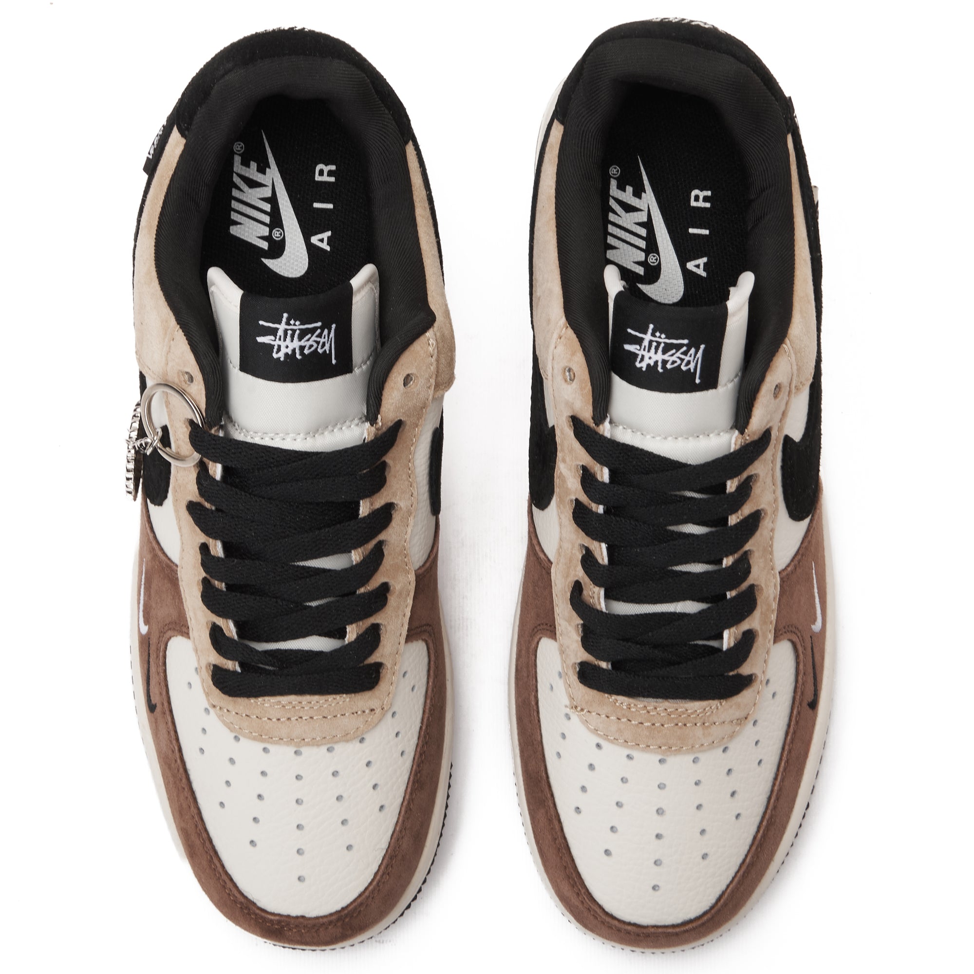 Beige&Brown Air Force The North Face Sneakers
